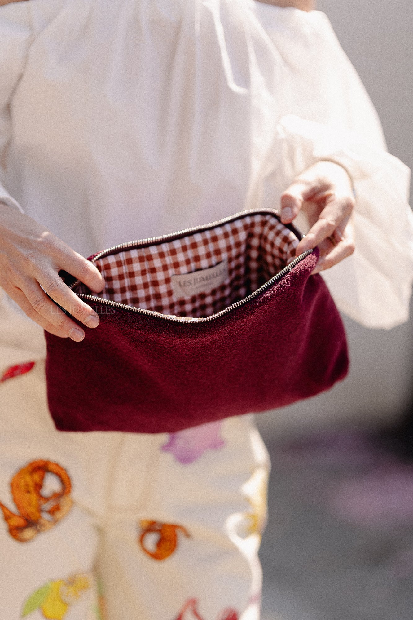 Pia toilet bag burgundy