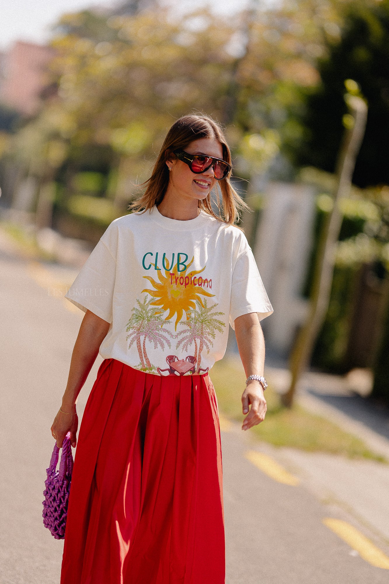 Tropical T-shirt off white