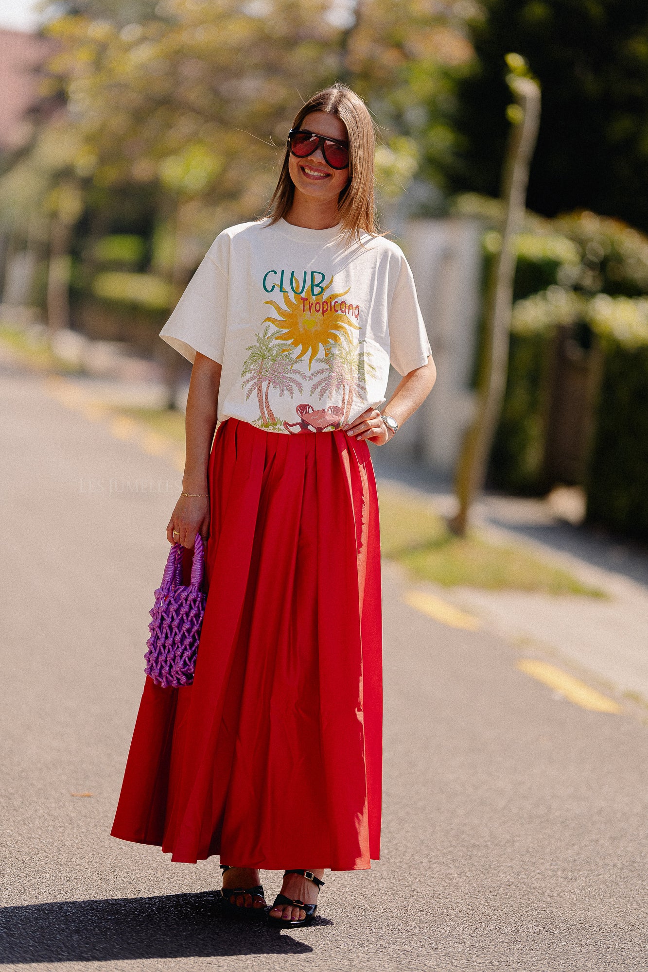 Tessa skirt hot lips