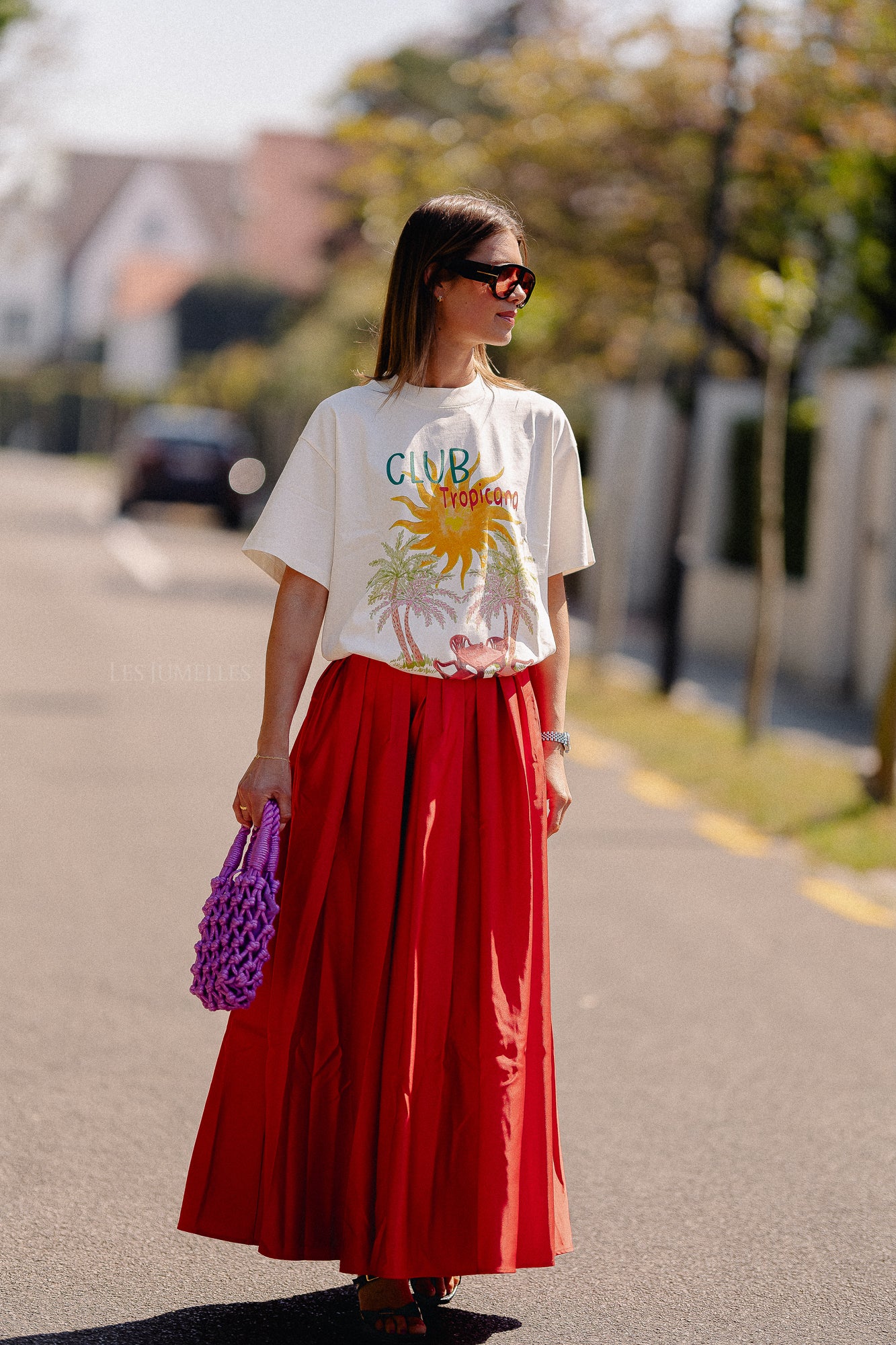 Tessa skirt hot lips