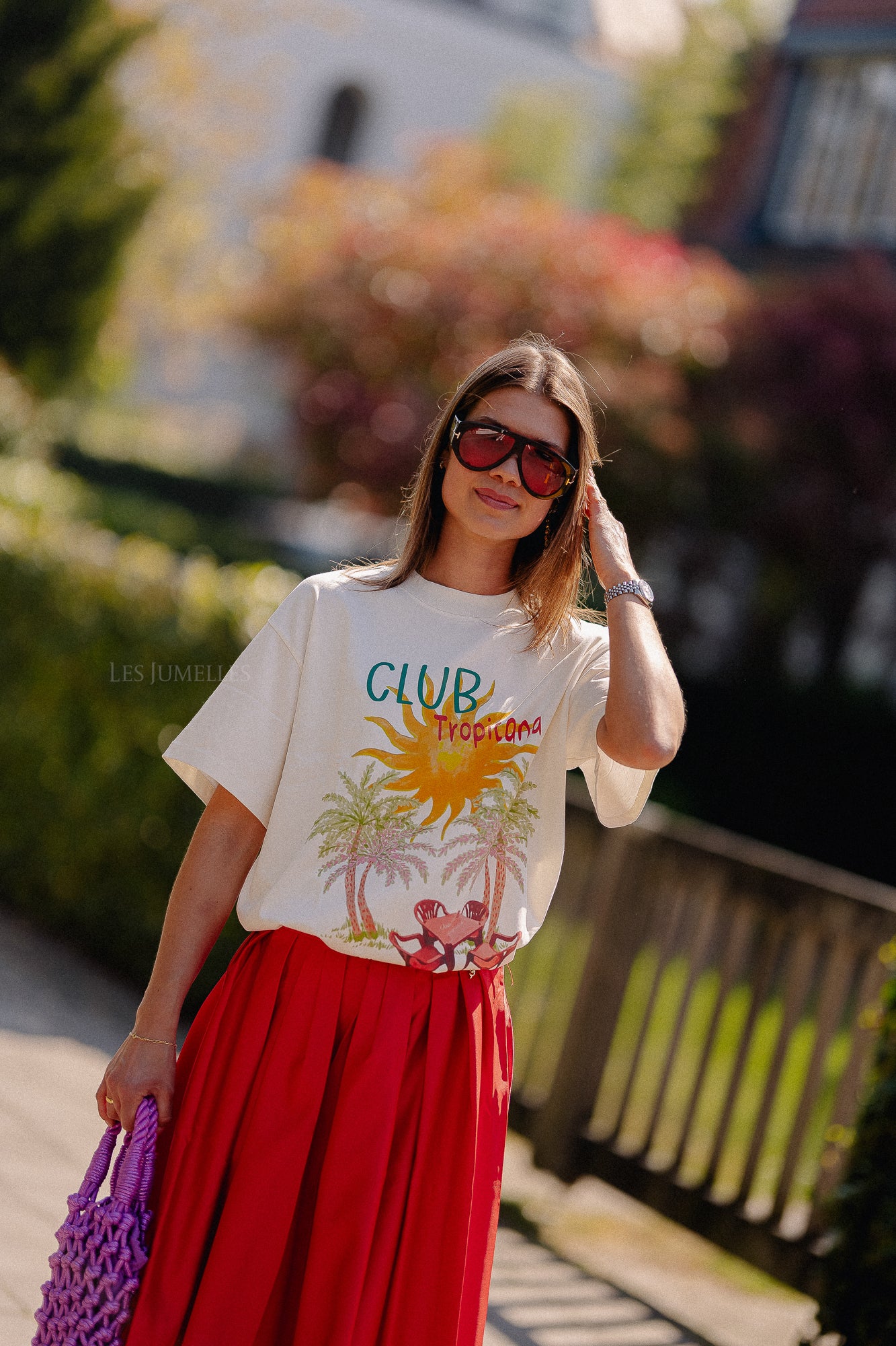 Tropical T-shirt off white