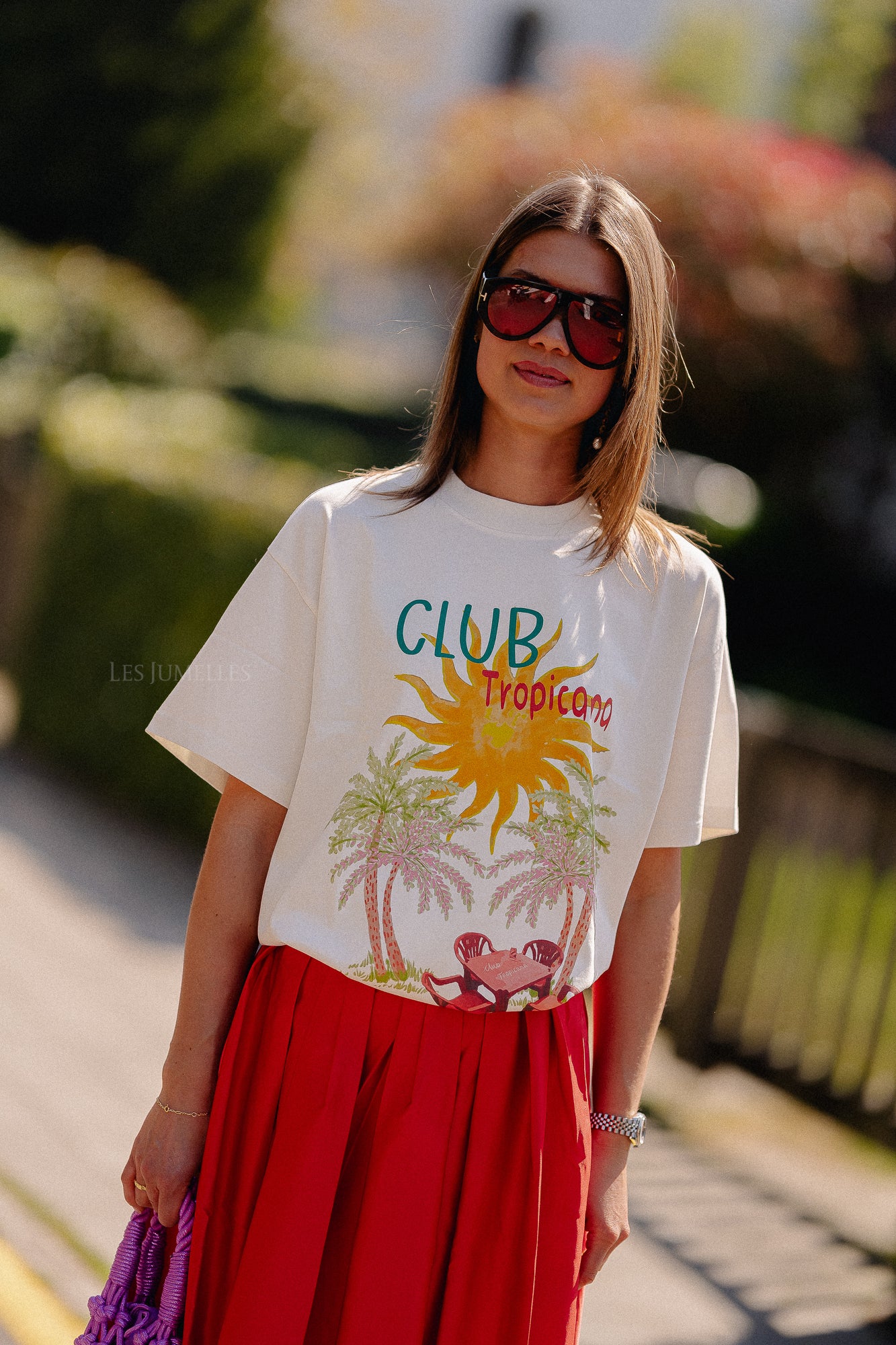 Tropical T-shirt off white