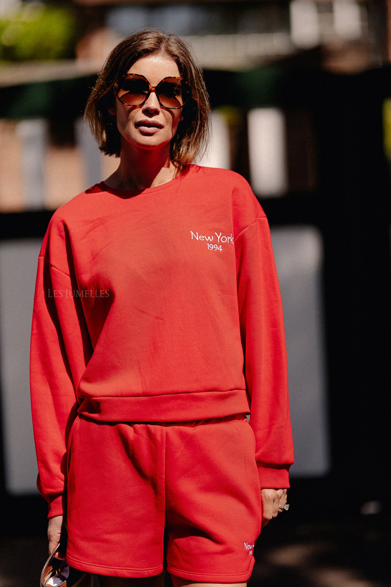 VIHollie L/S sweatshirt racing red