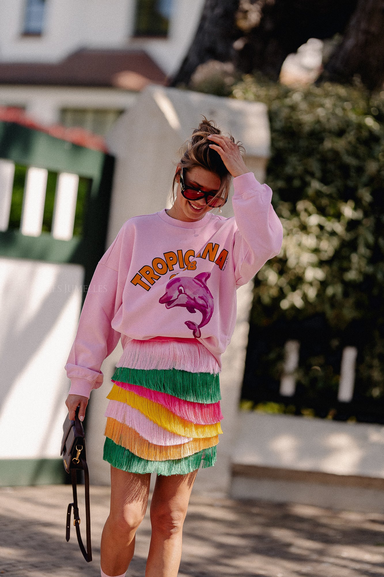 Dolphin sweater sweet pink