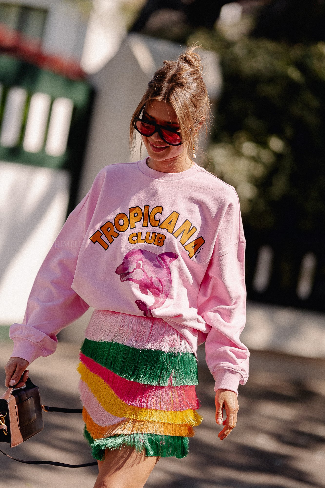 Dolphin sweater sweet pink