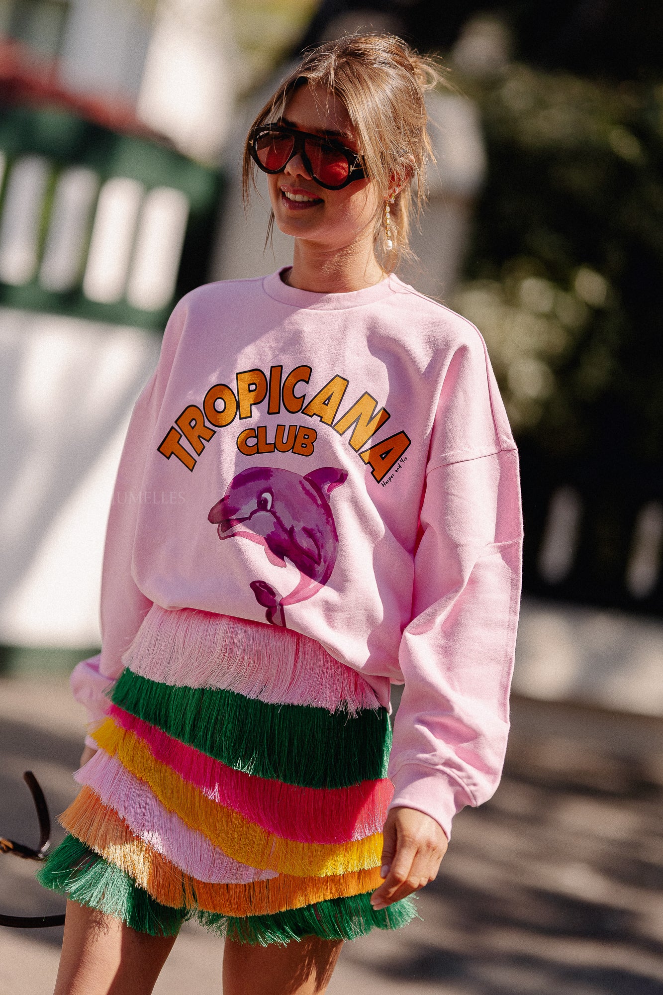 Dolphin sweater sweet pink