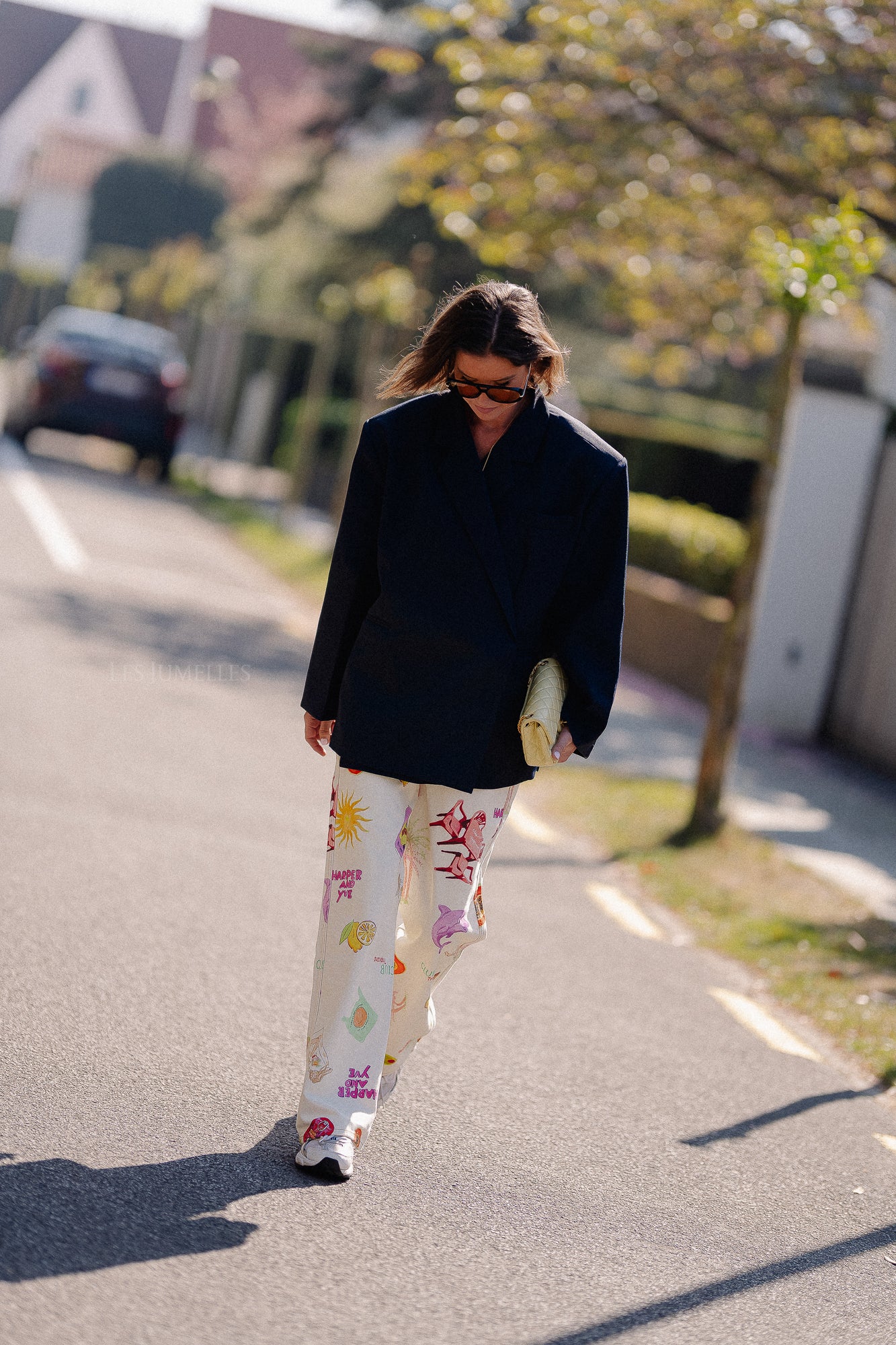 Chloe oversized blazer midnight blue