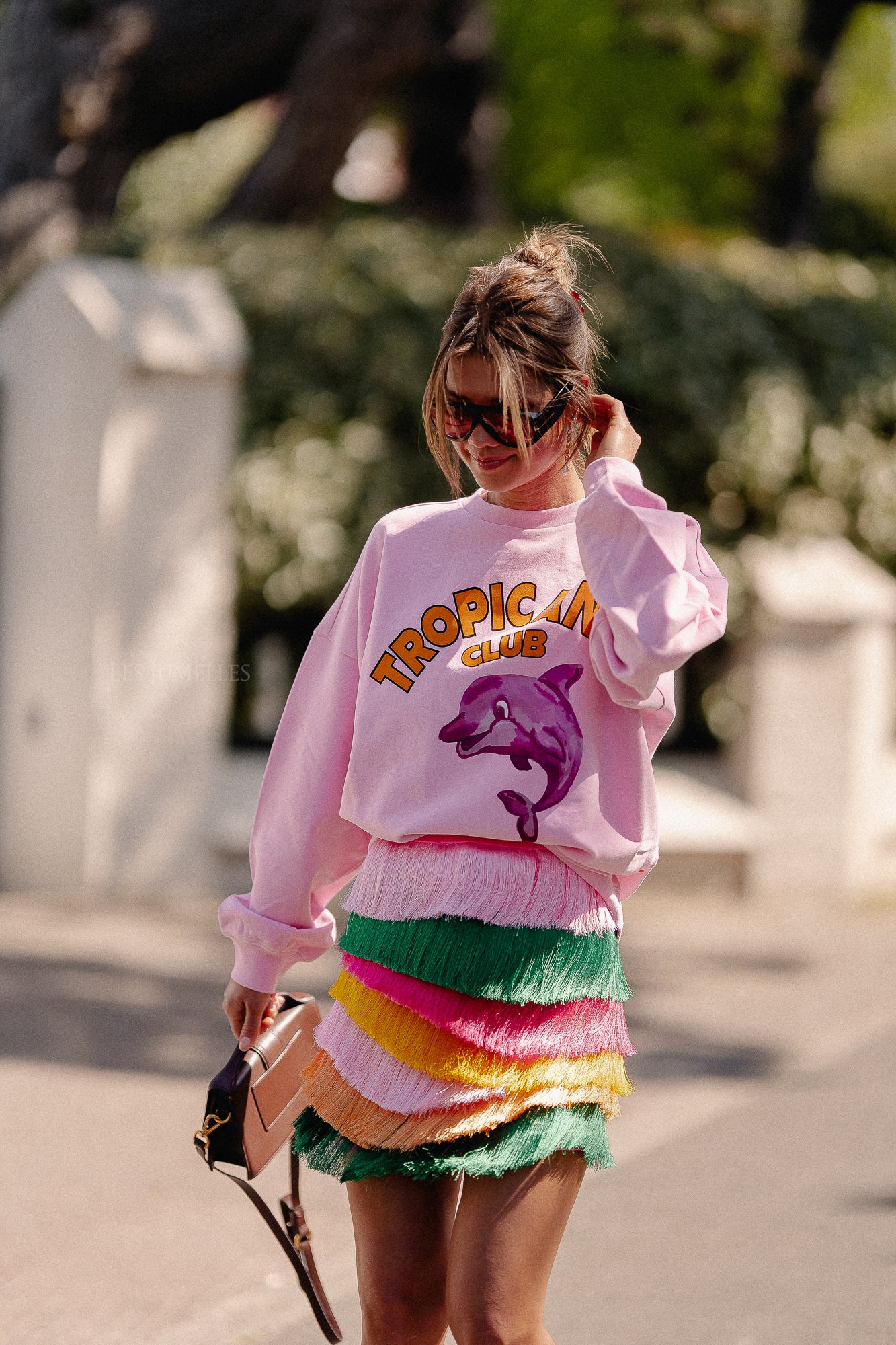 Dolphin sweater sweet pink