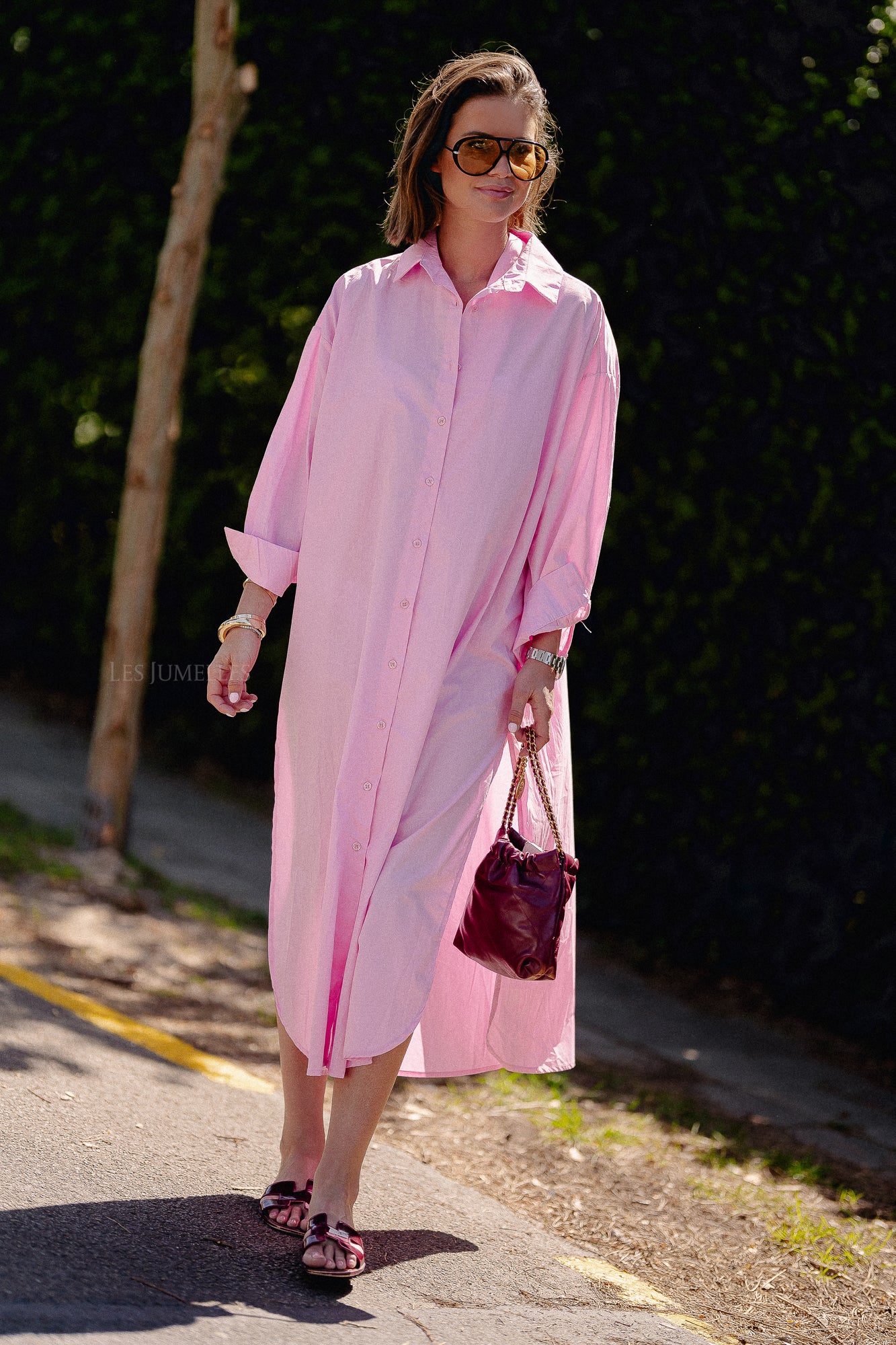 Georgie maxi dress pink