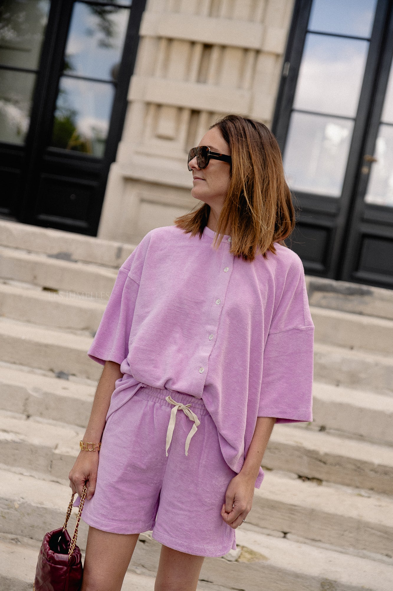 Naram oversized shirt soft fuchsia
