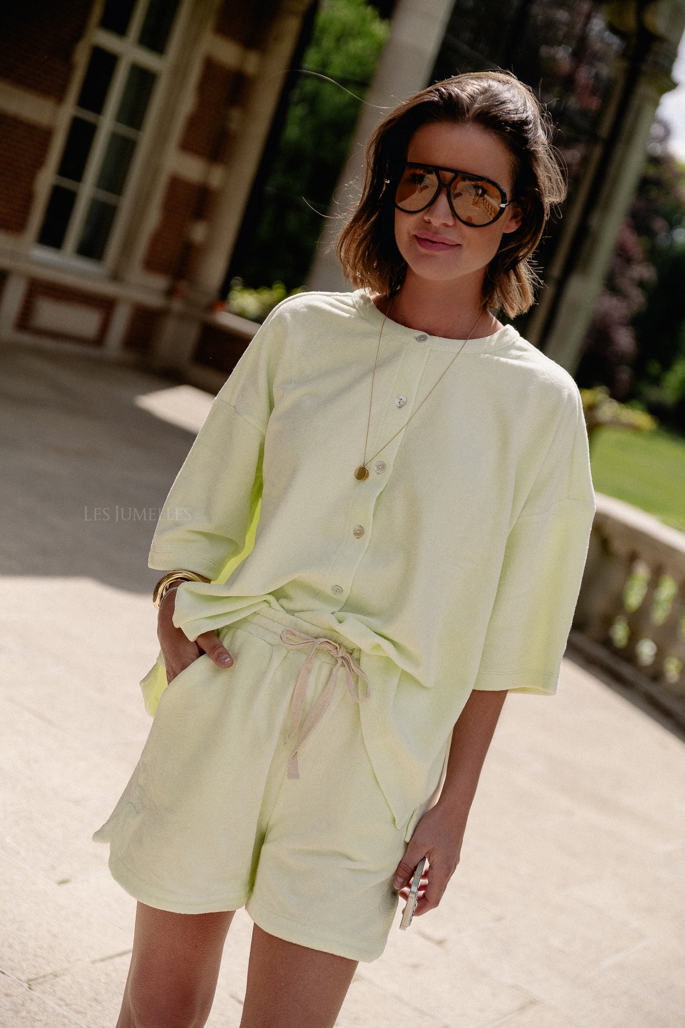 Naram gym shorts lemon sorbet