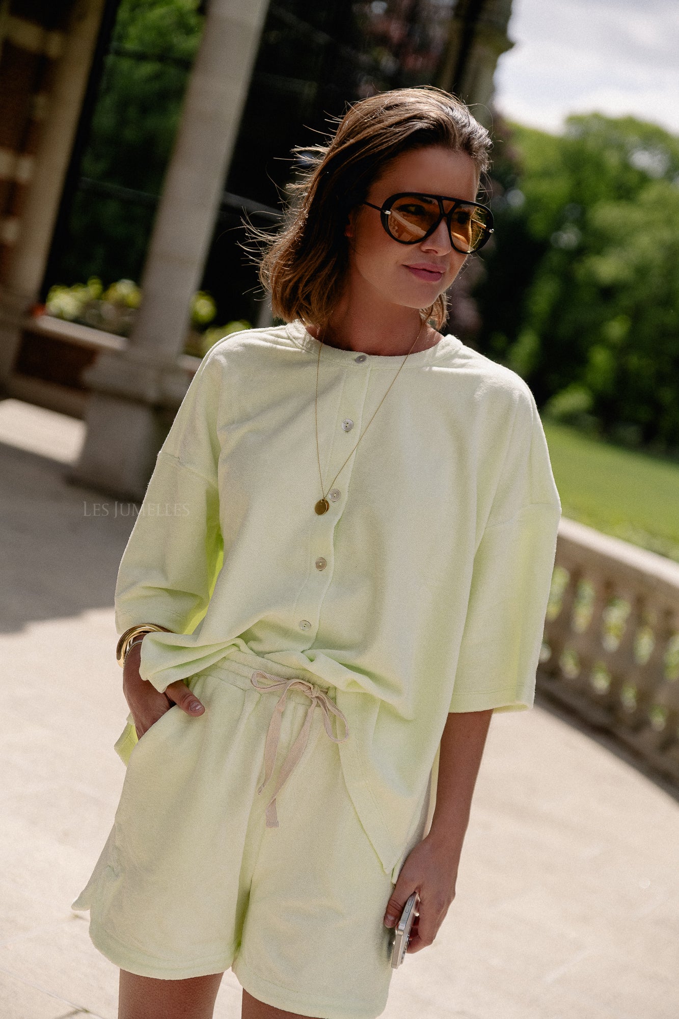 Naram gym shorts lemon sorbet