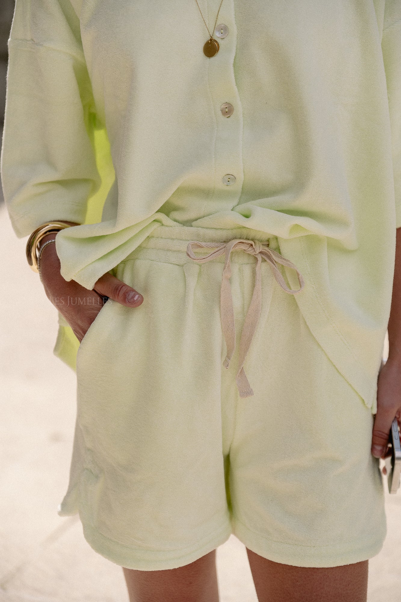 Naram gym shorts lemon sorbet