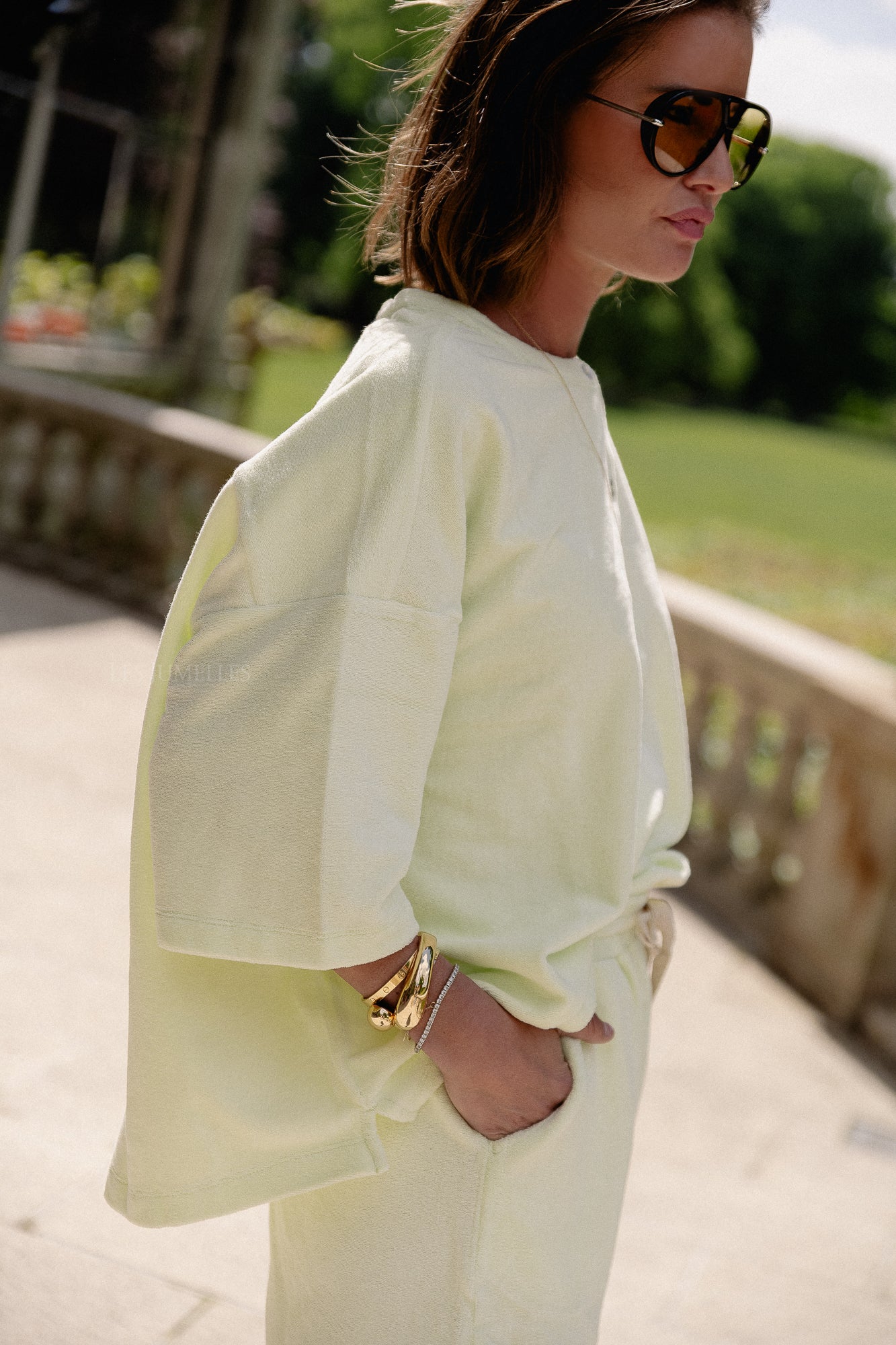 Naram oversized shirt lemon sorbet