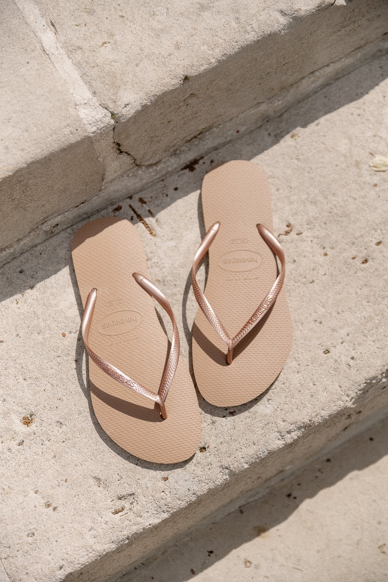 Havaianas slim fit rose gold