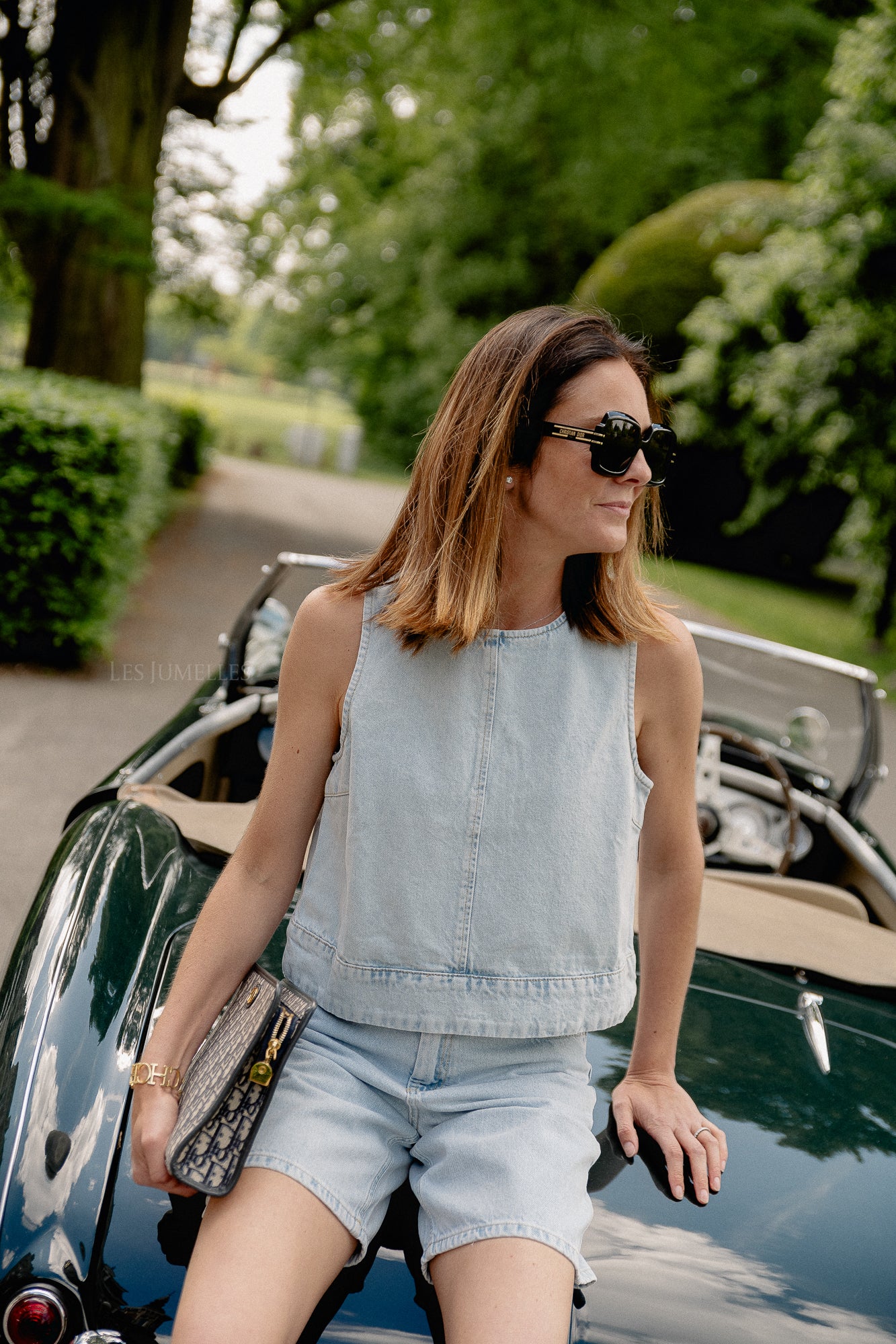 Phoenix denim shorts ultra light blue