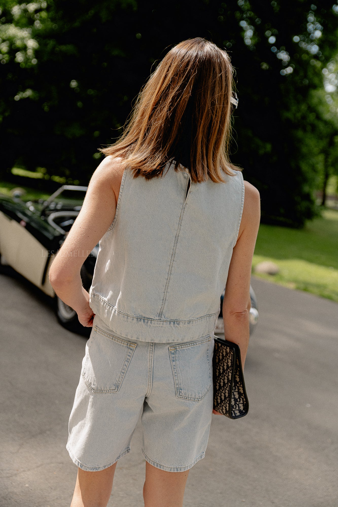 Phoenix denim shorts ultra light blue