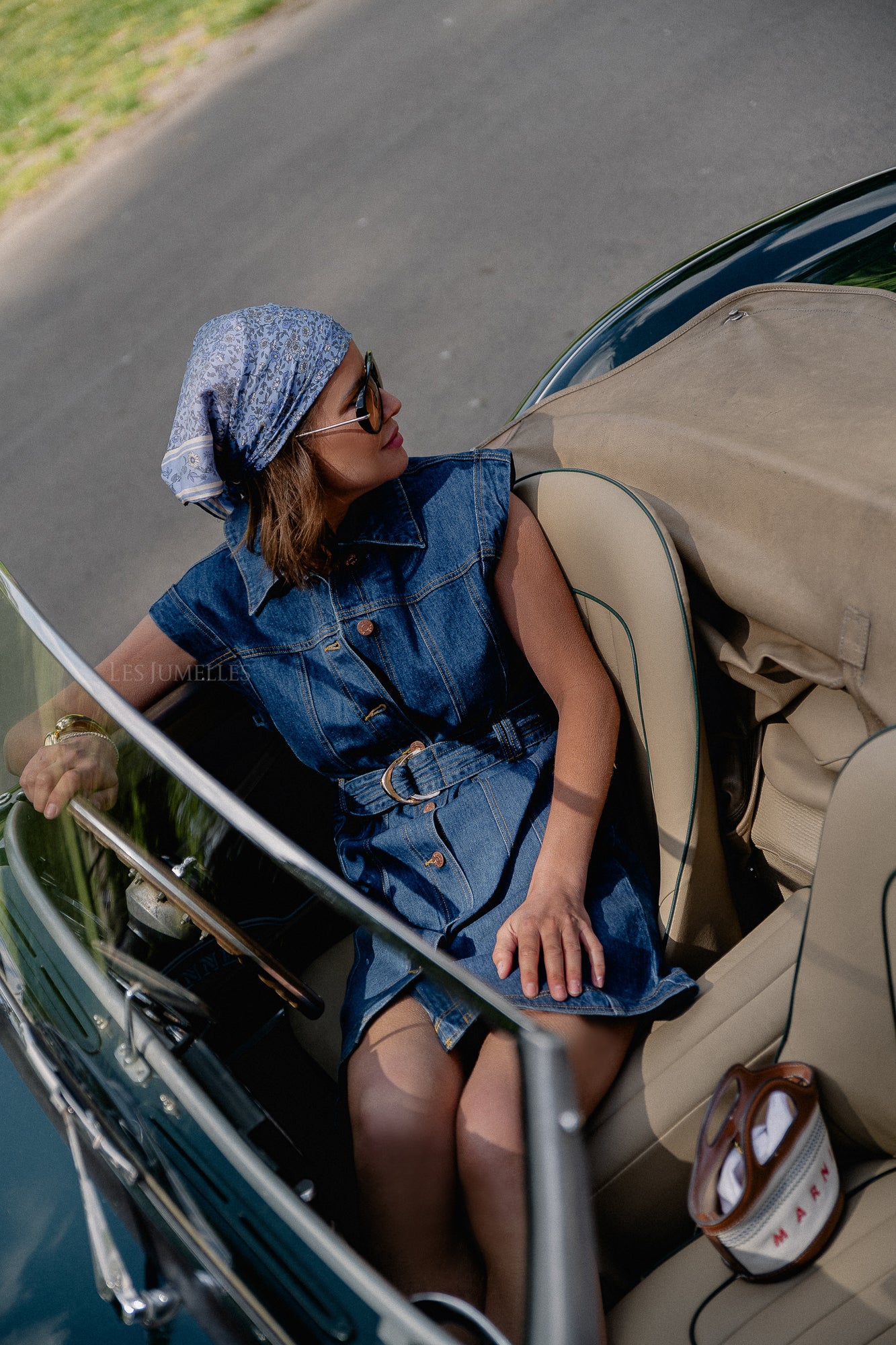 YASNema SL denim dress medium blue denim