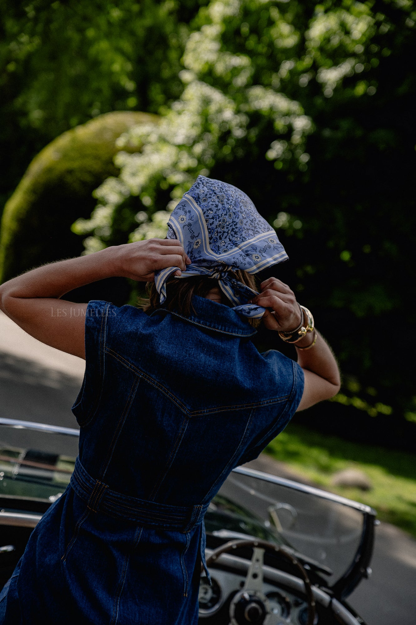 YASNema SL denim dress medium blue denim