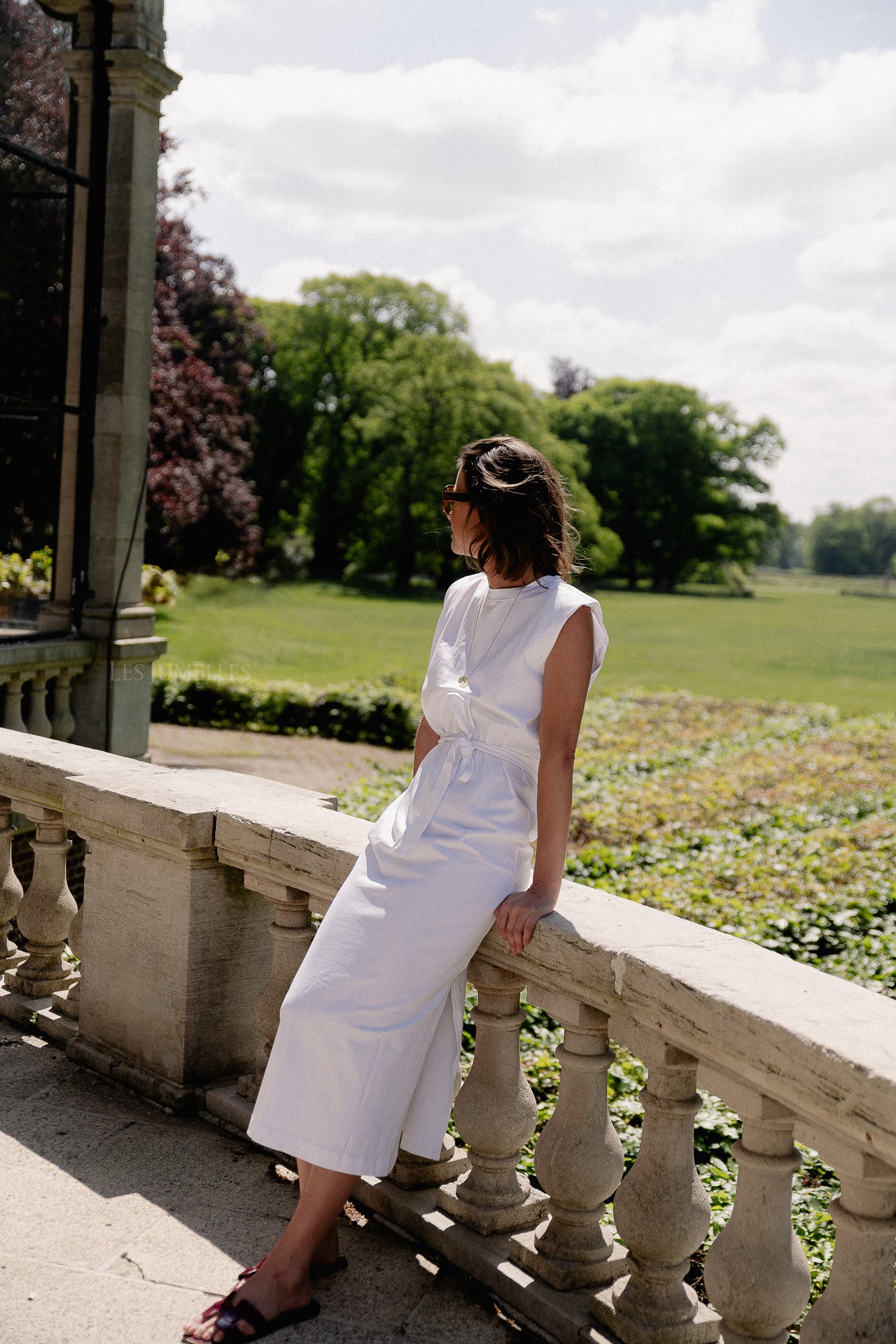 SLFHalley shoulderpad ankle dress bright white