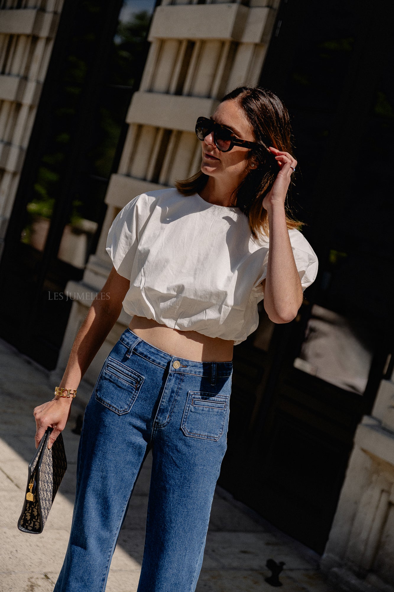 Ellen top optic white