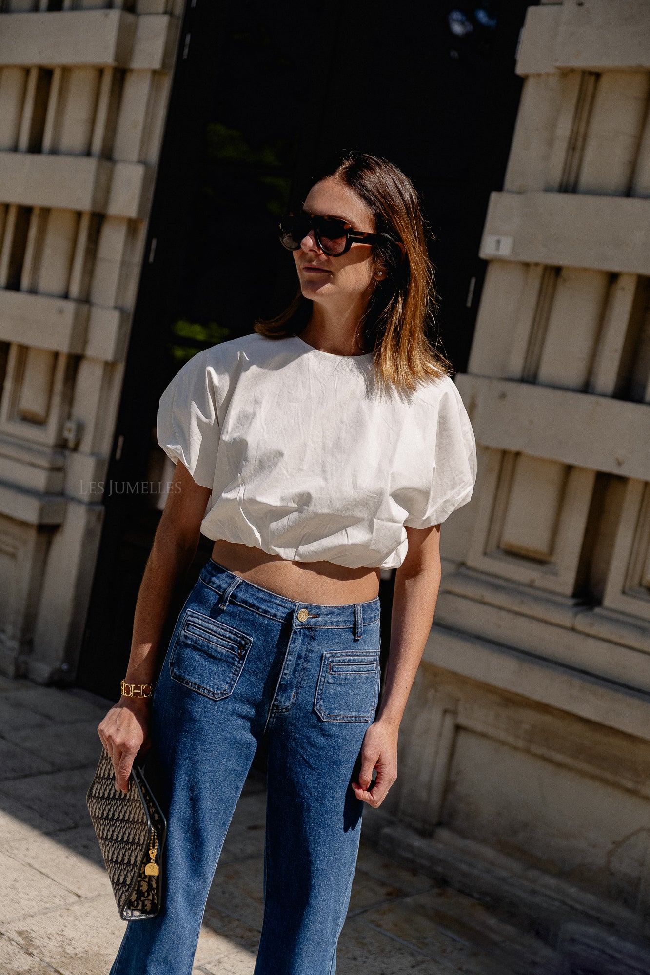 Ellen top optic white