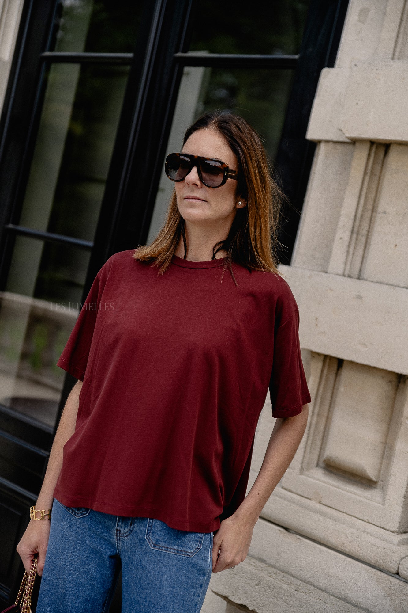 Sadie T-shirt burgundy