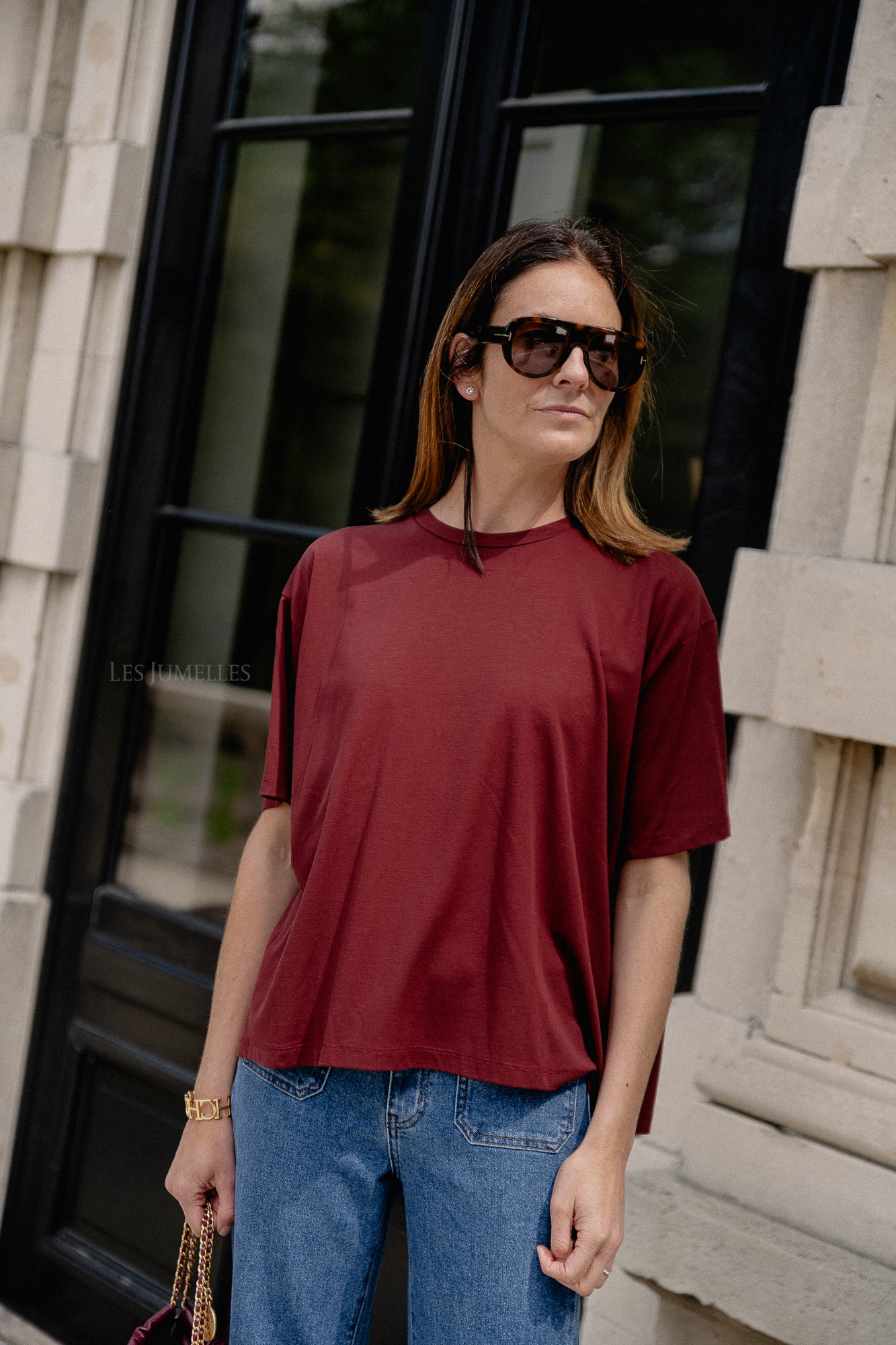 Sadie T-shirt burgundy