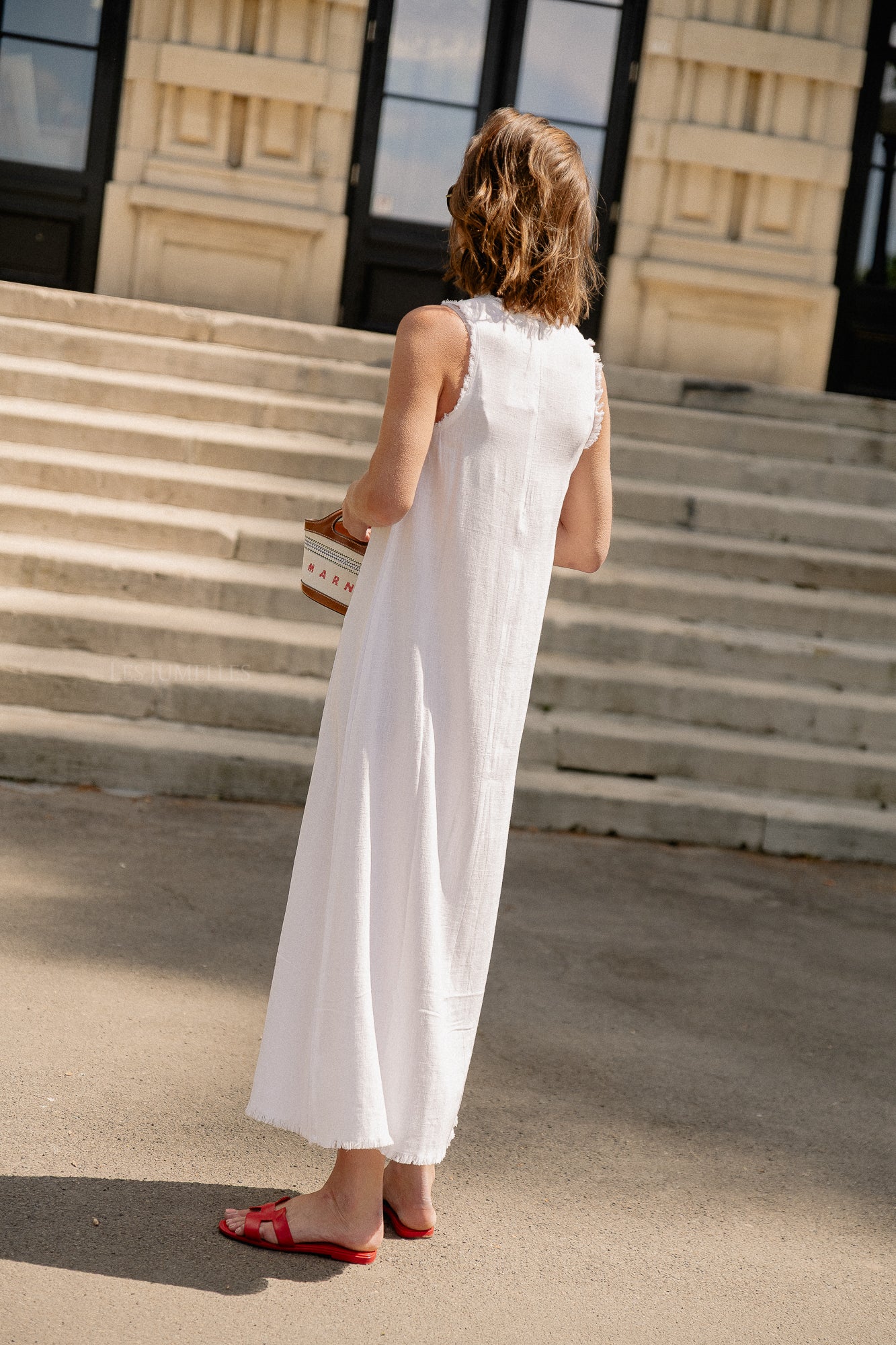 Uda dress optic white