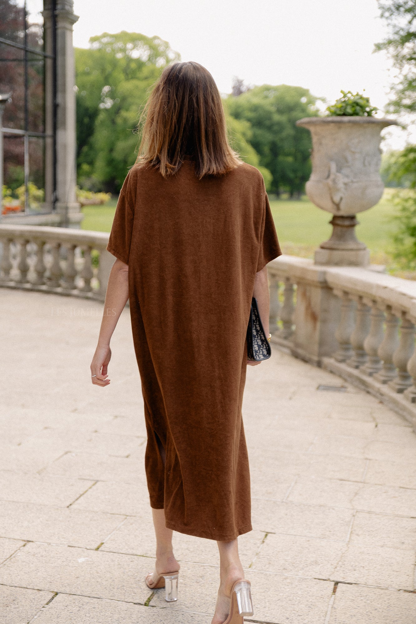 Clara terry dress hot chocolate