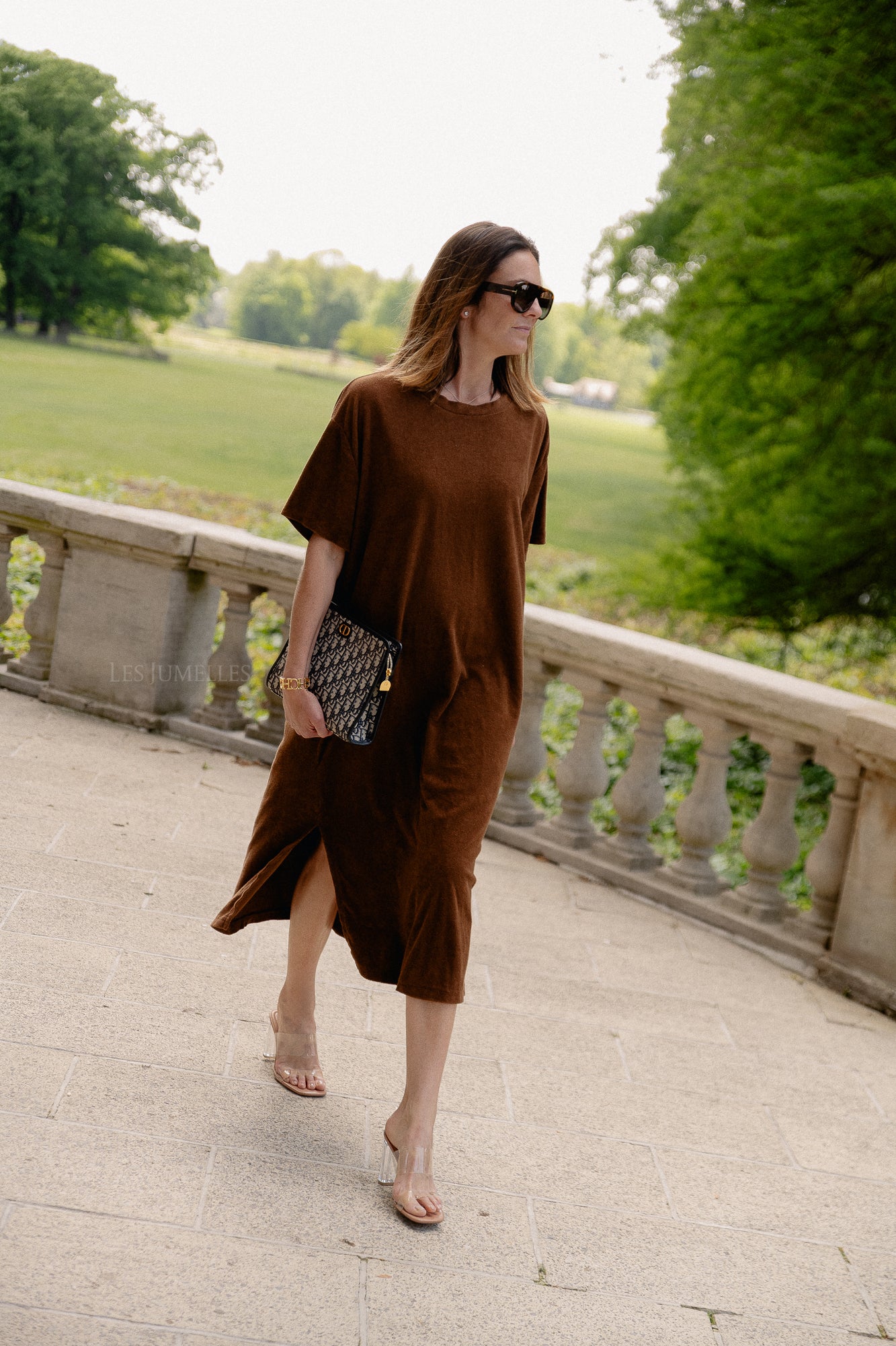 Clara terry dress hot chocolate