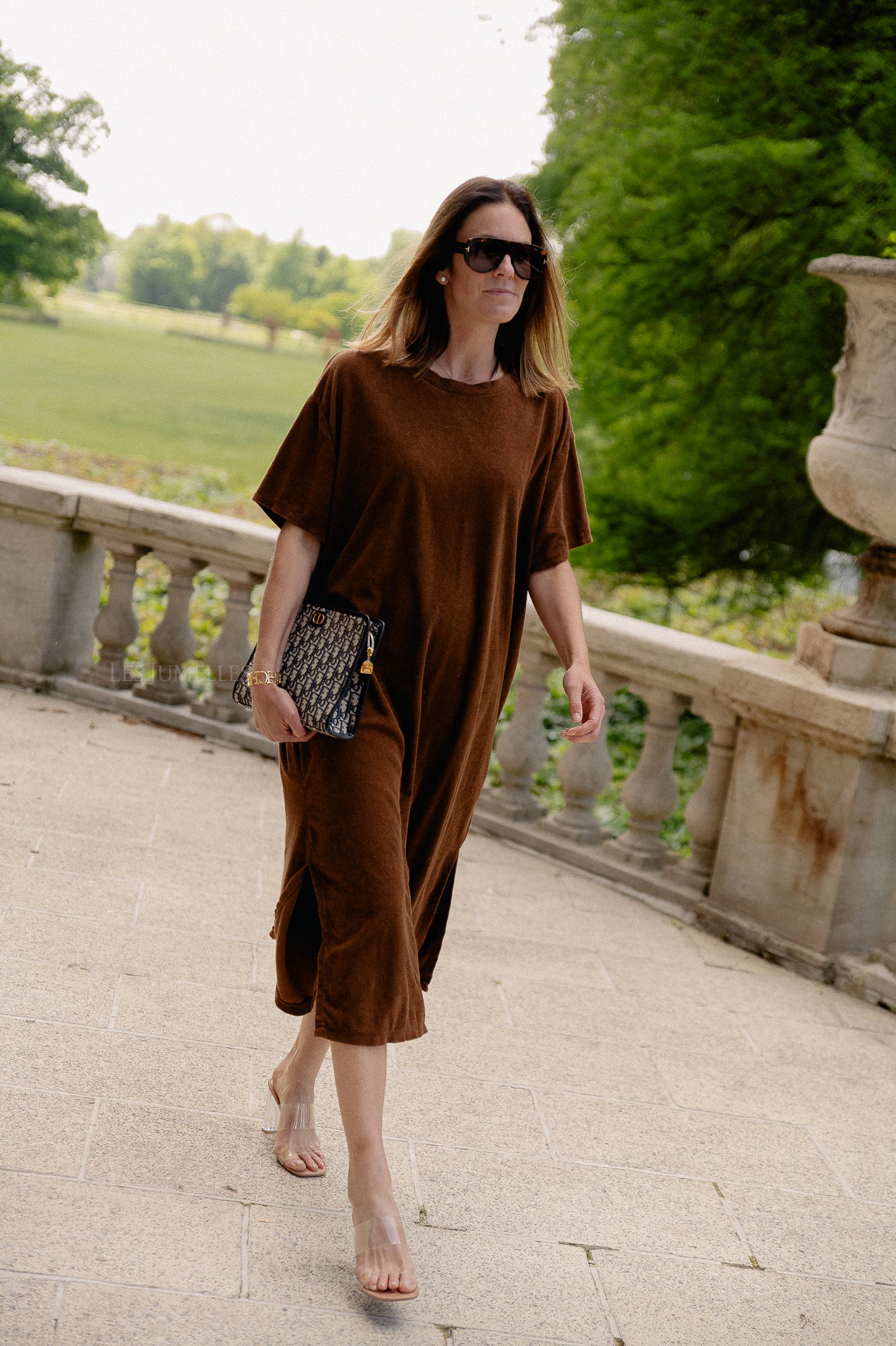 Clara terry dress hot chocolate