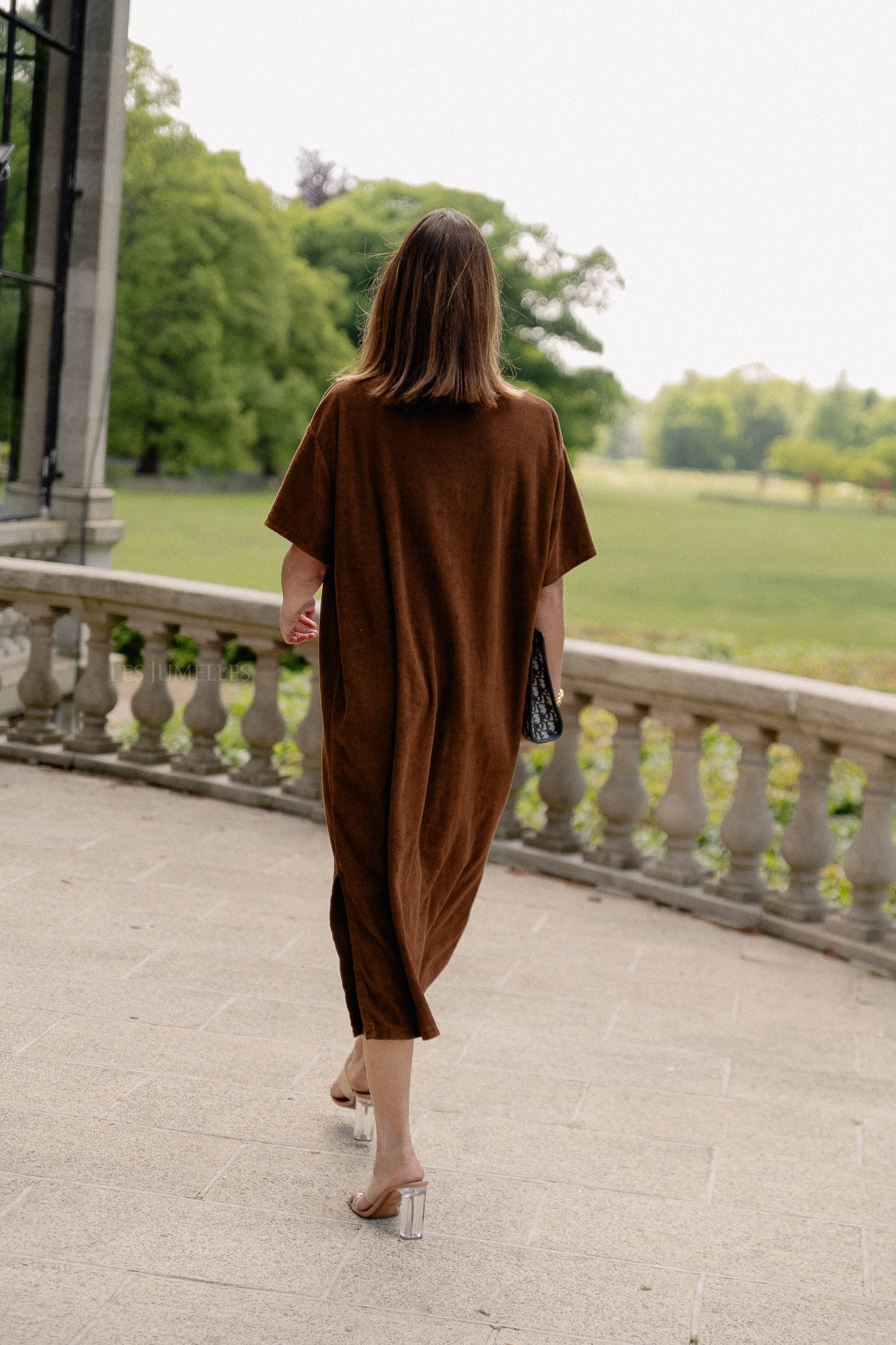 Clara terry dress hot chocolate