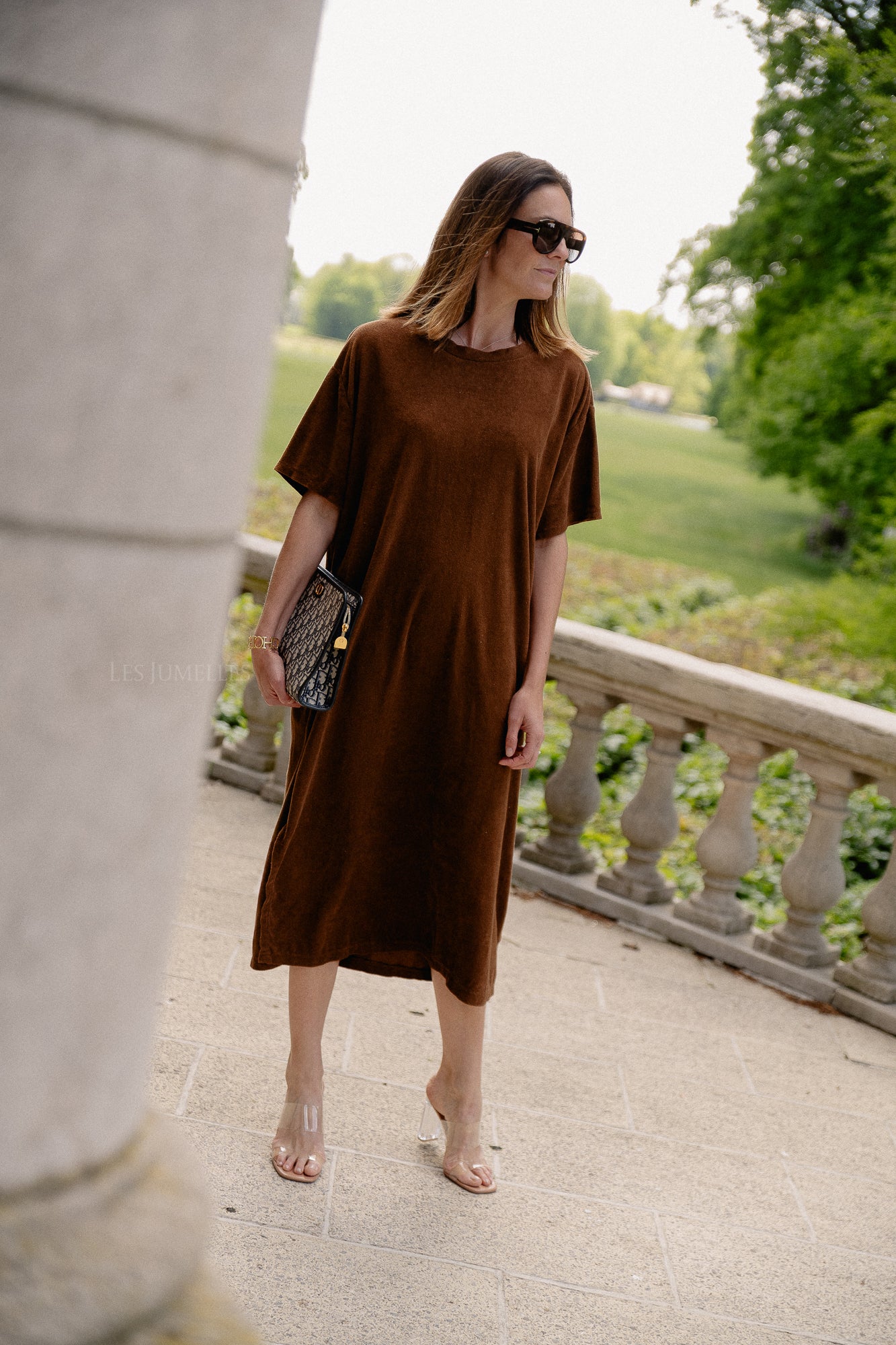 Clara terry dress hot chocolate
