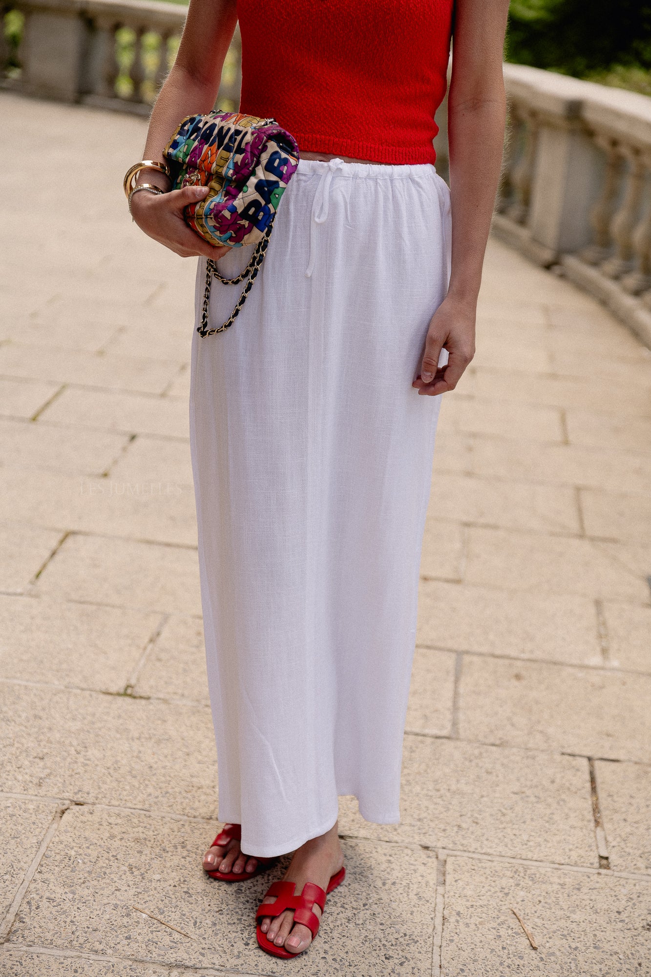 Shosha skirt optic white