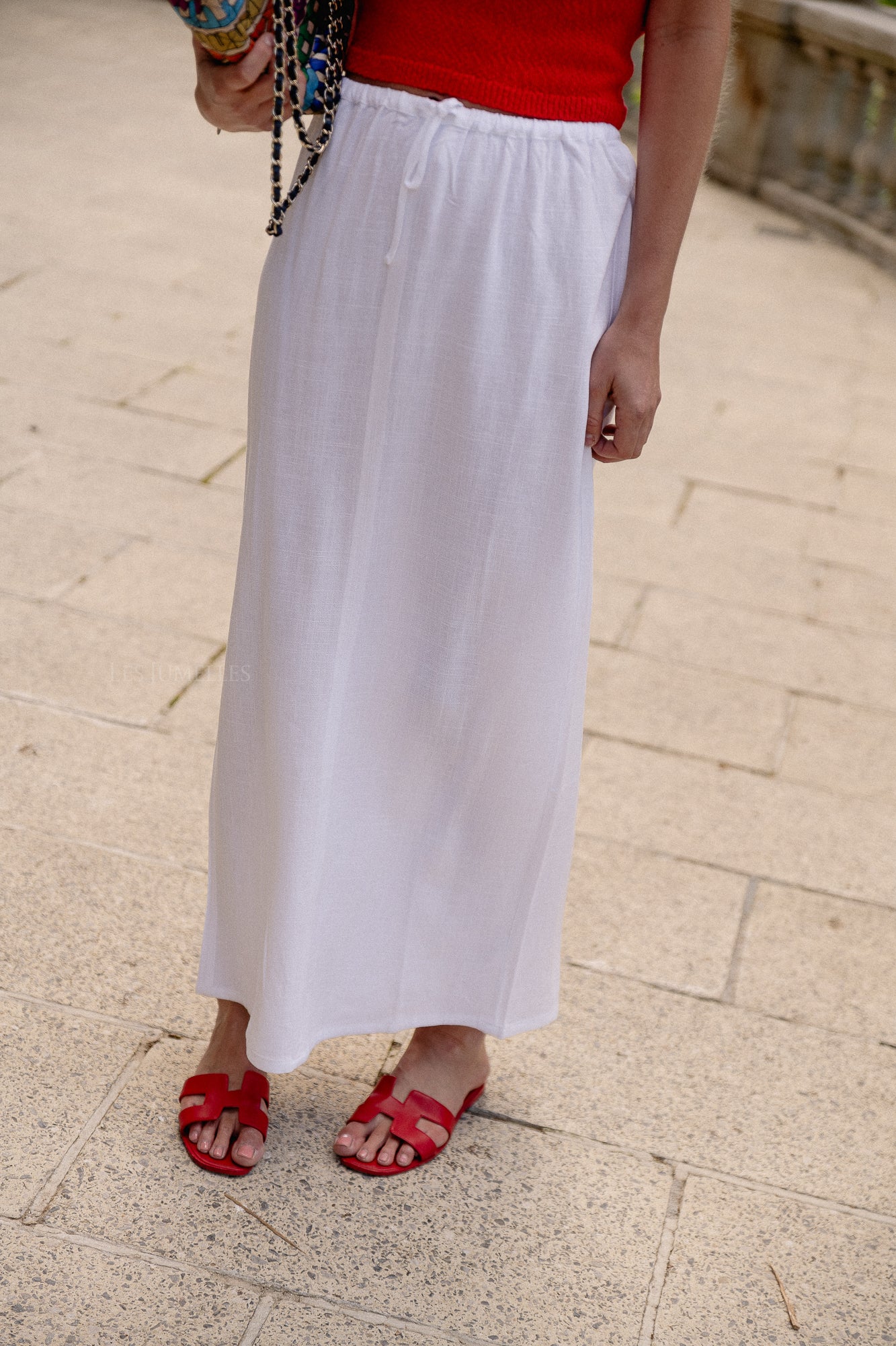 Shosha skirt optic white