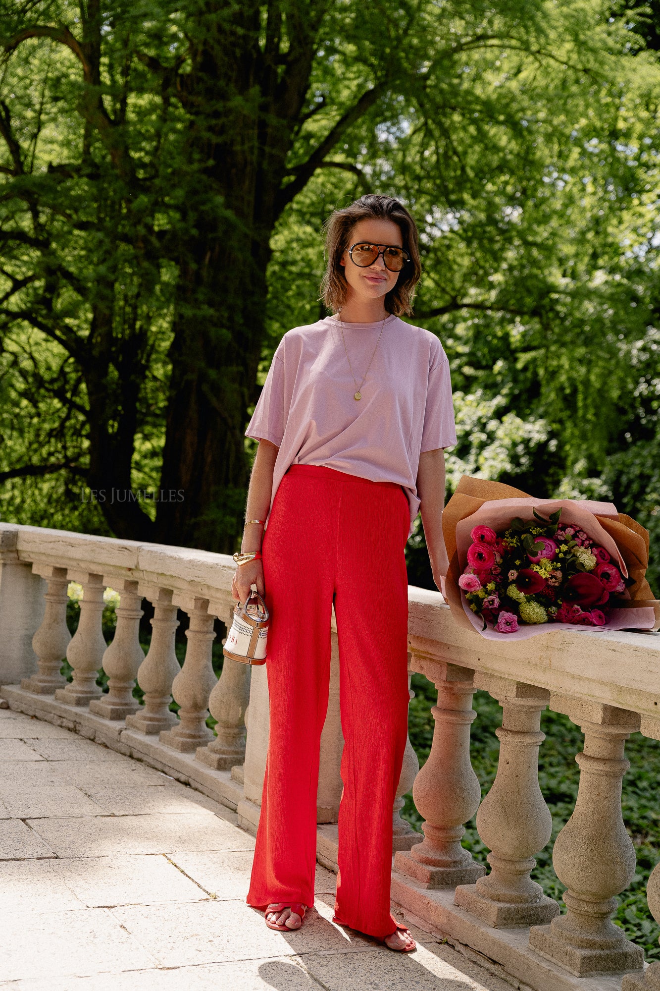 Isobel trousers high risk red