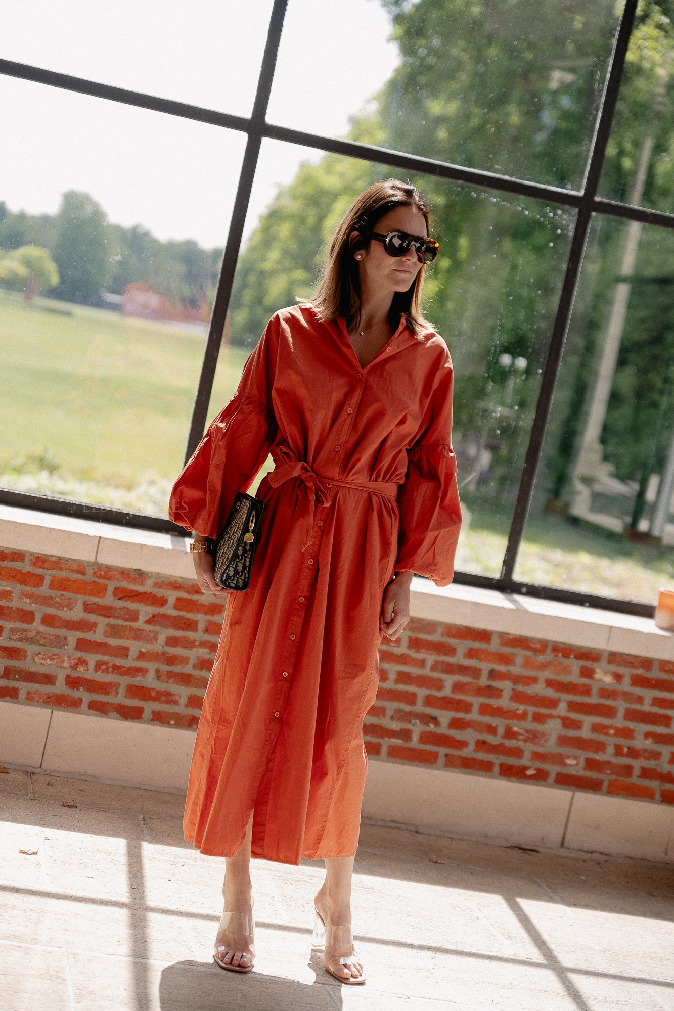 Scarlet maxi dress terracotta