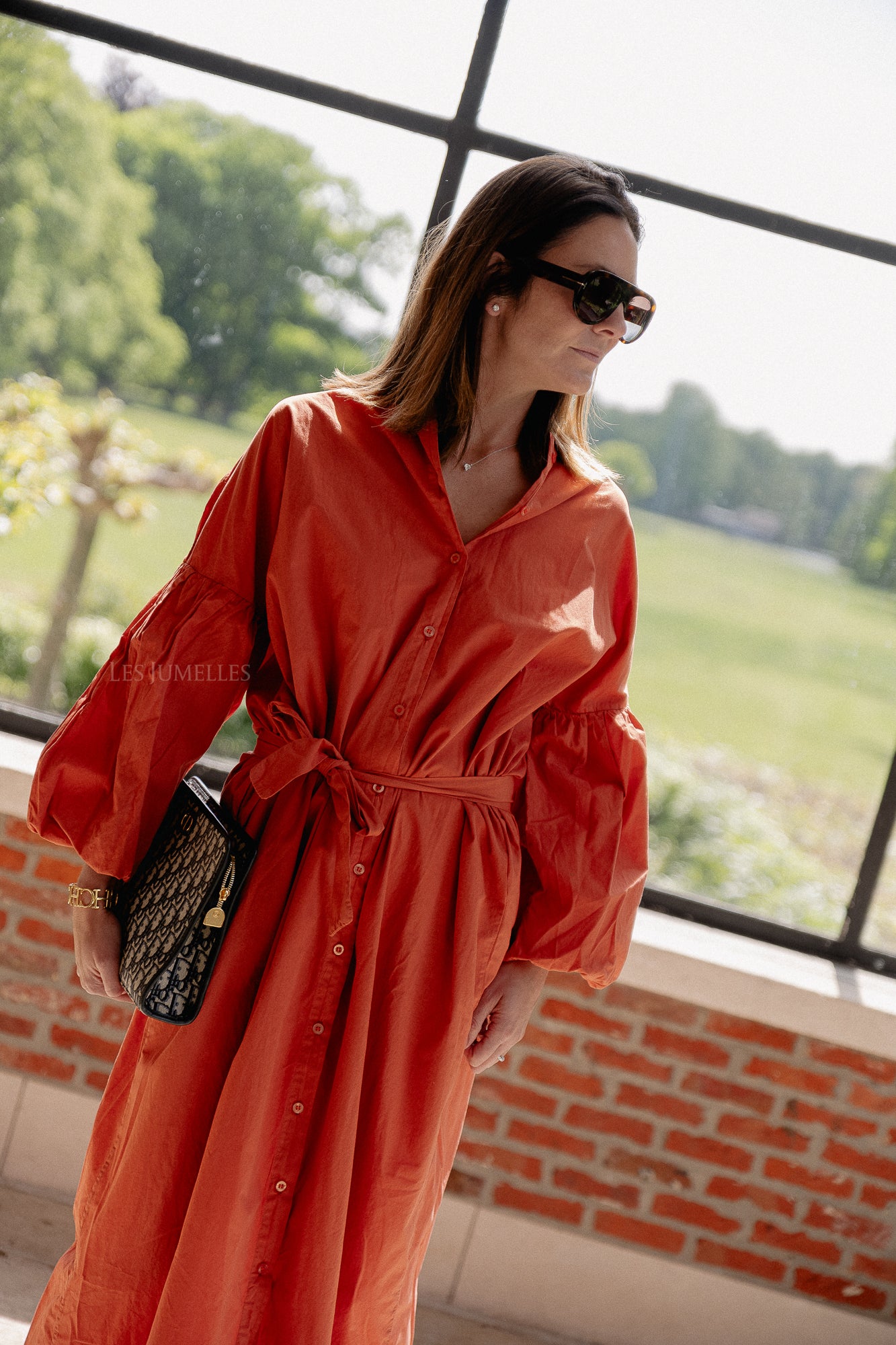 Scarlet maxi dress terracotta