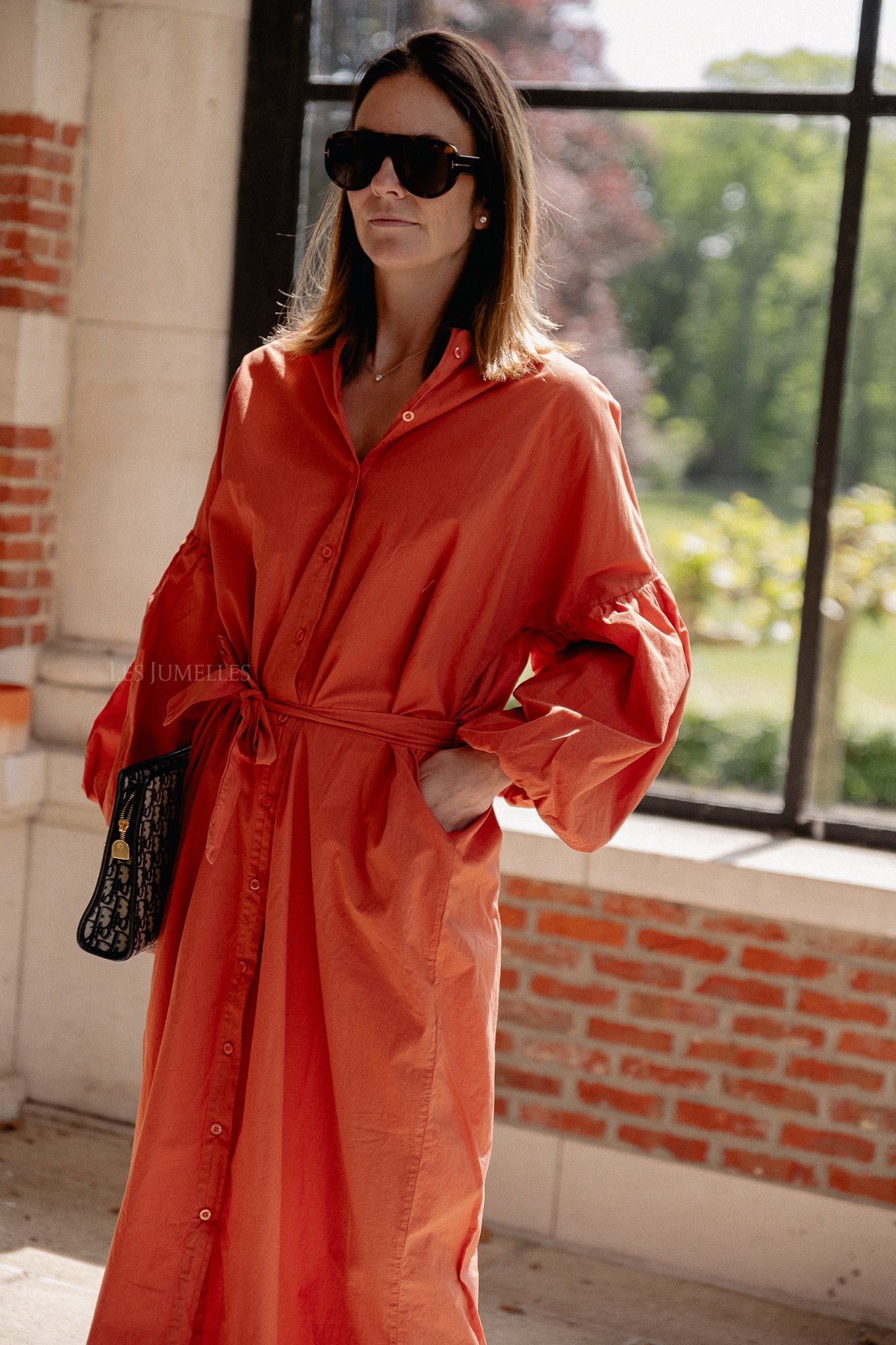 Scarlet maxi dress terracotta