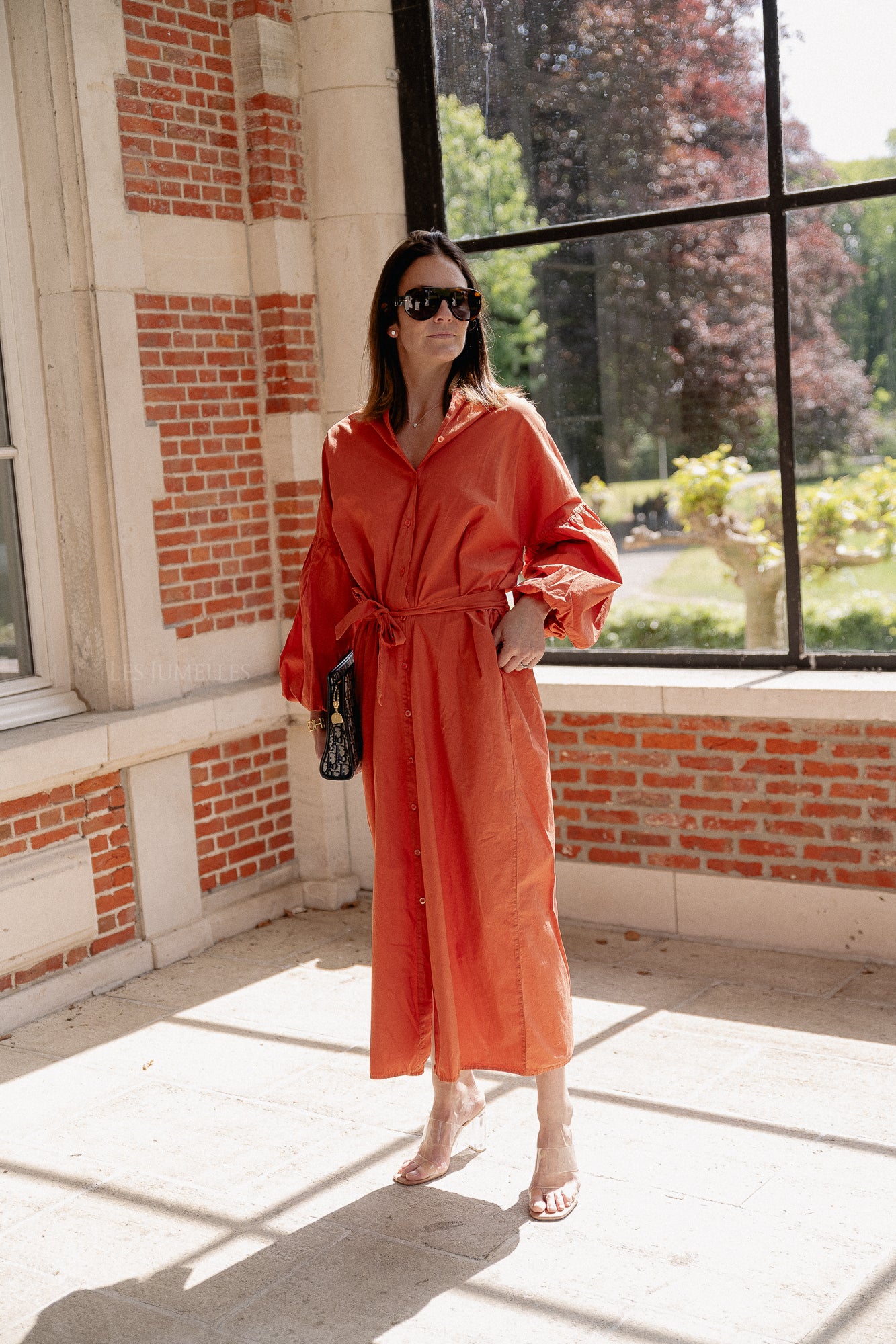 Scarlet maxi dress terracotta