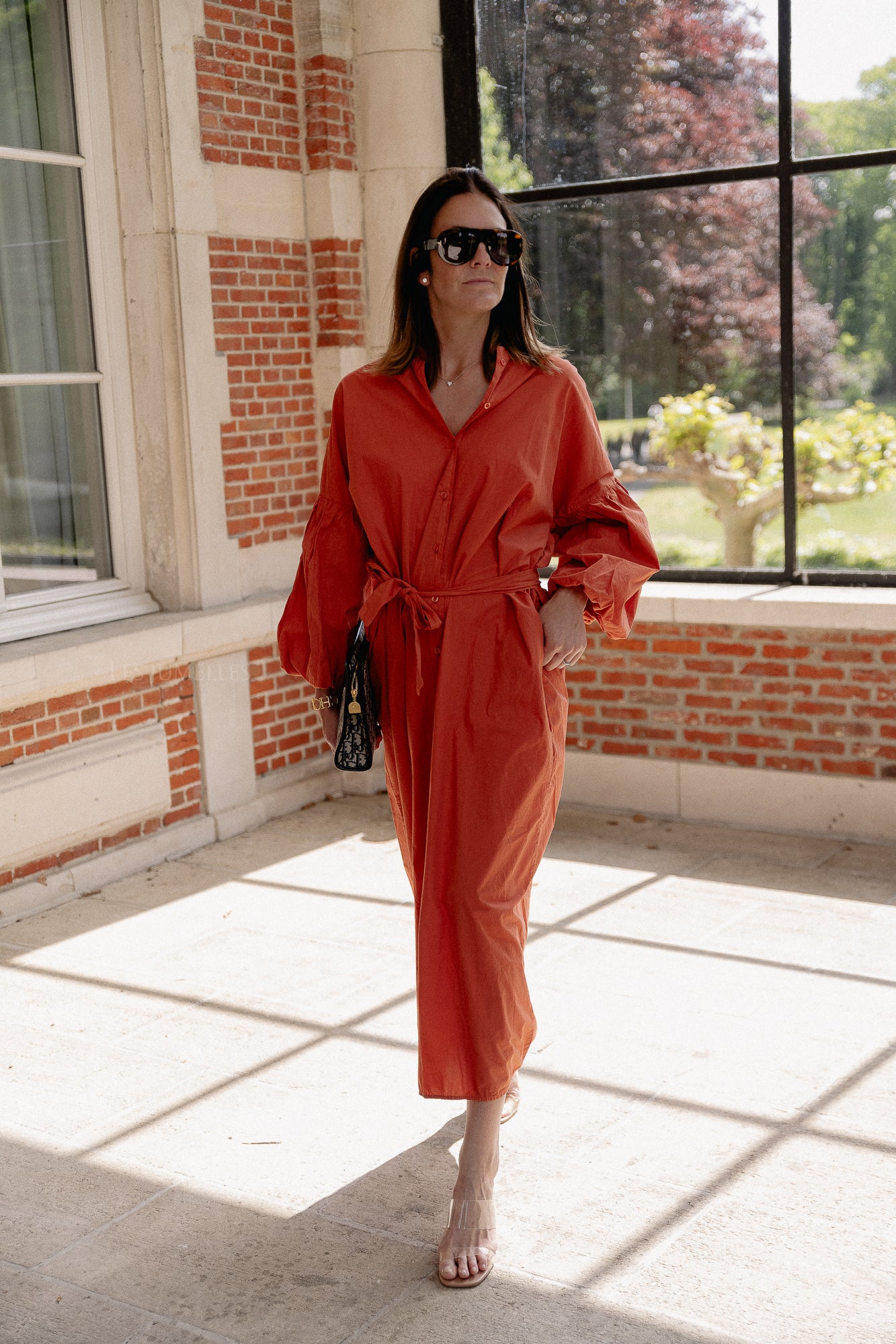 Scarlet maxi dress terracotta