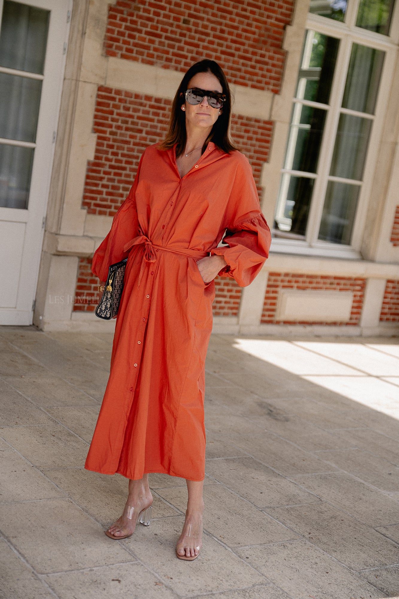 Scarlet maxi dress terracotta