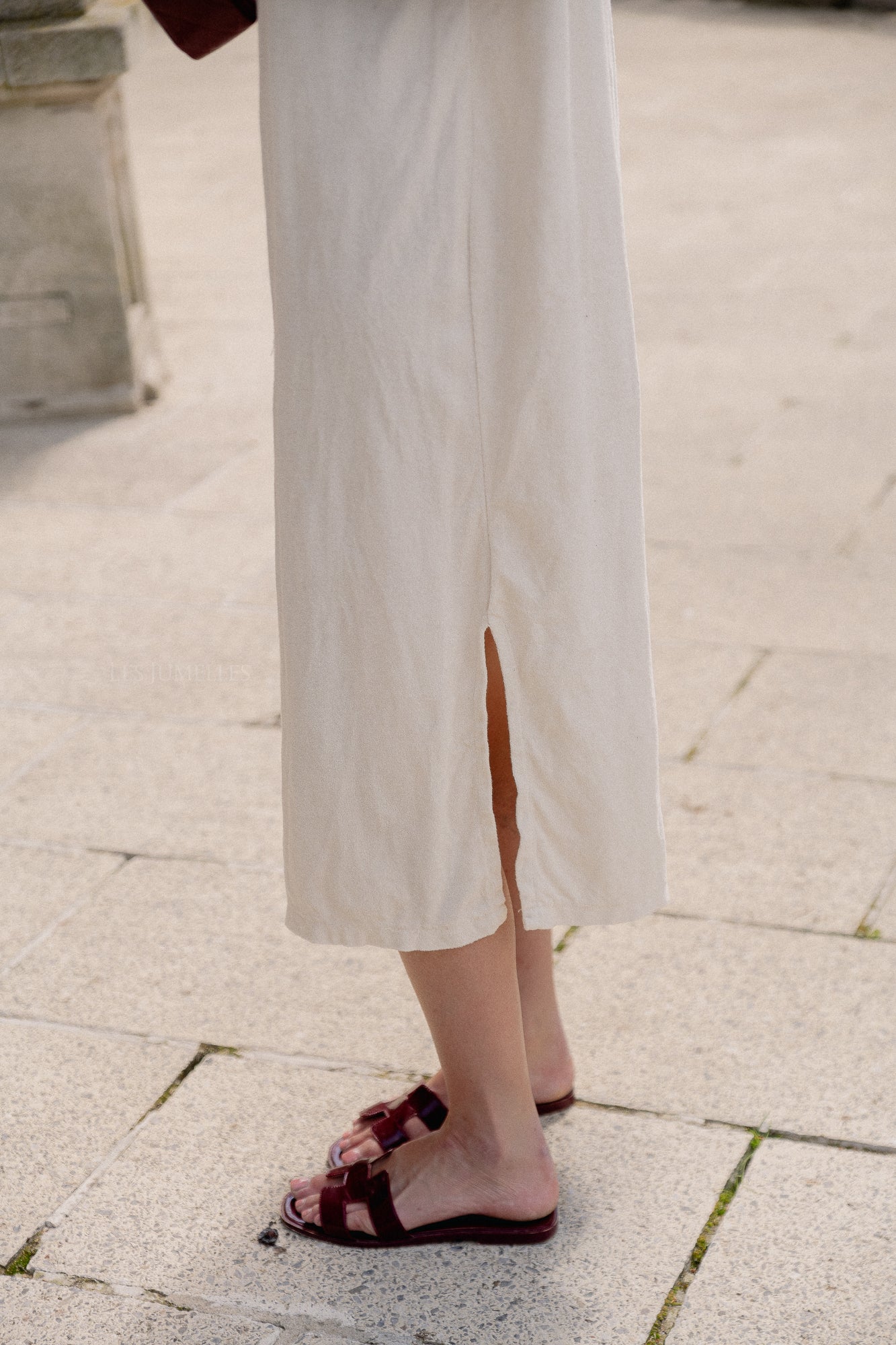 Clara terry dress ecru