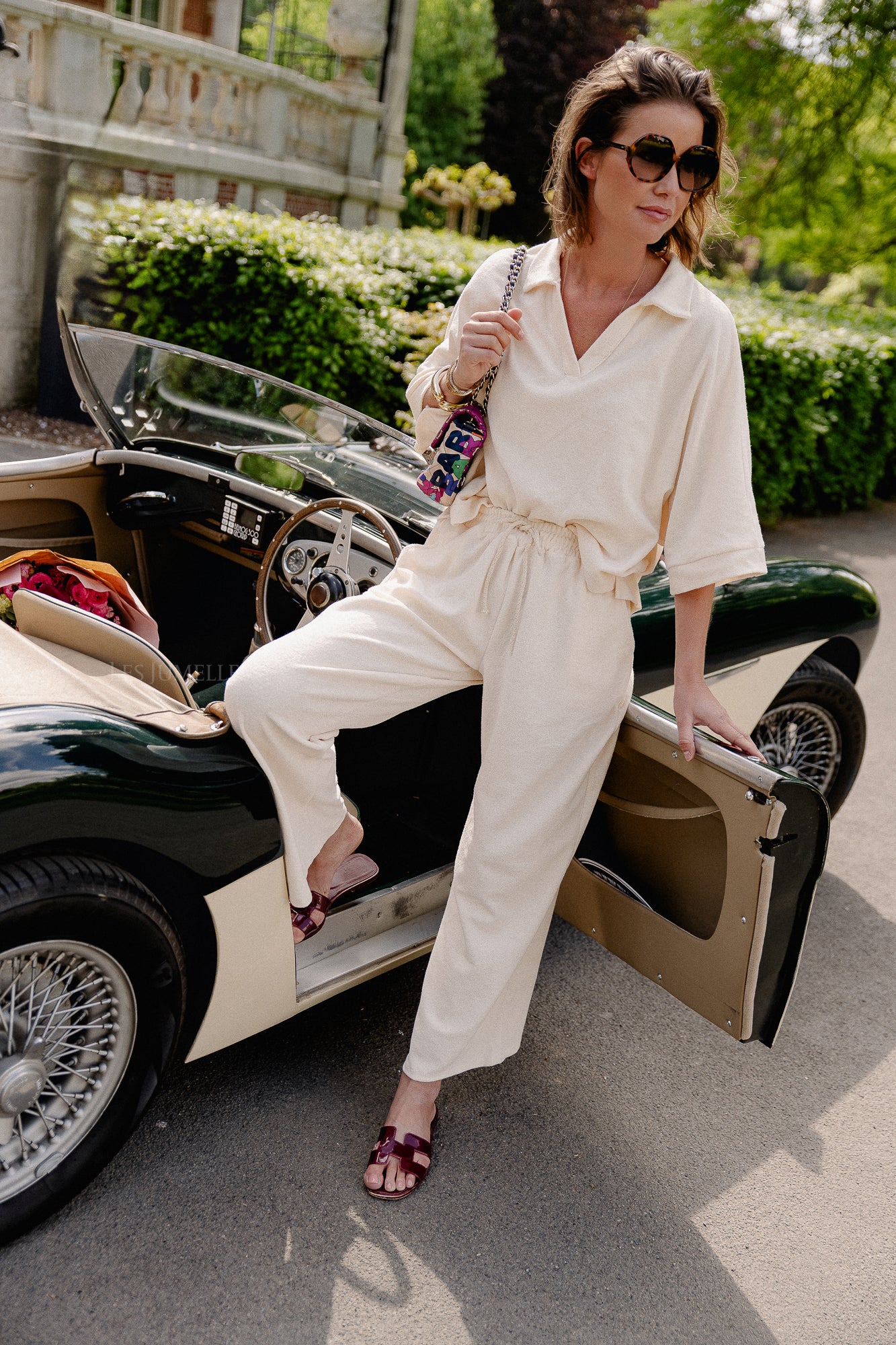 Miley terry pants cream