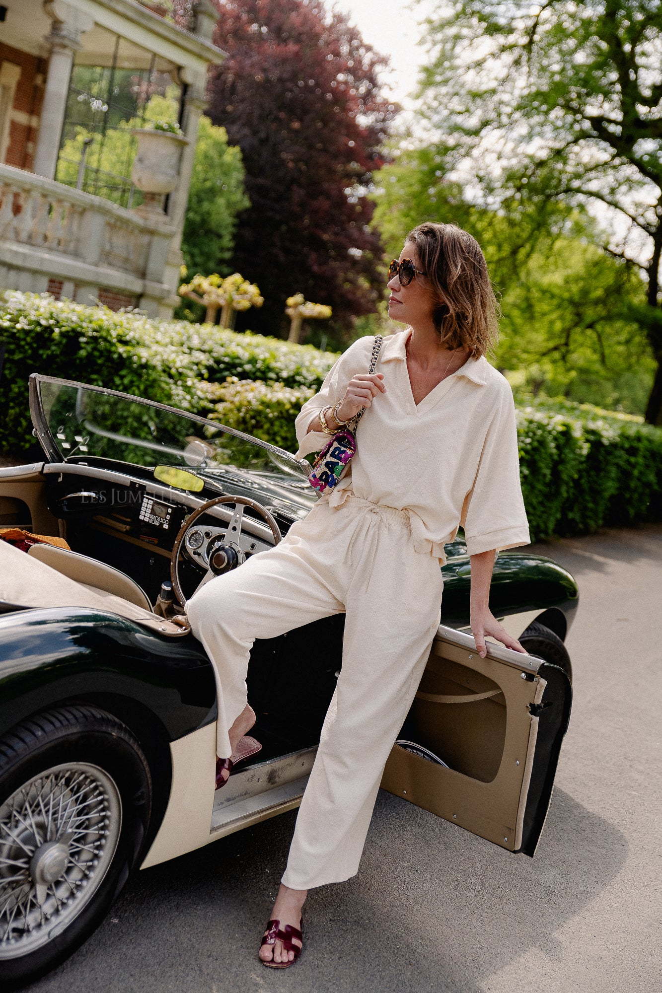 Miley terry pants cream