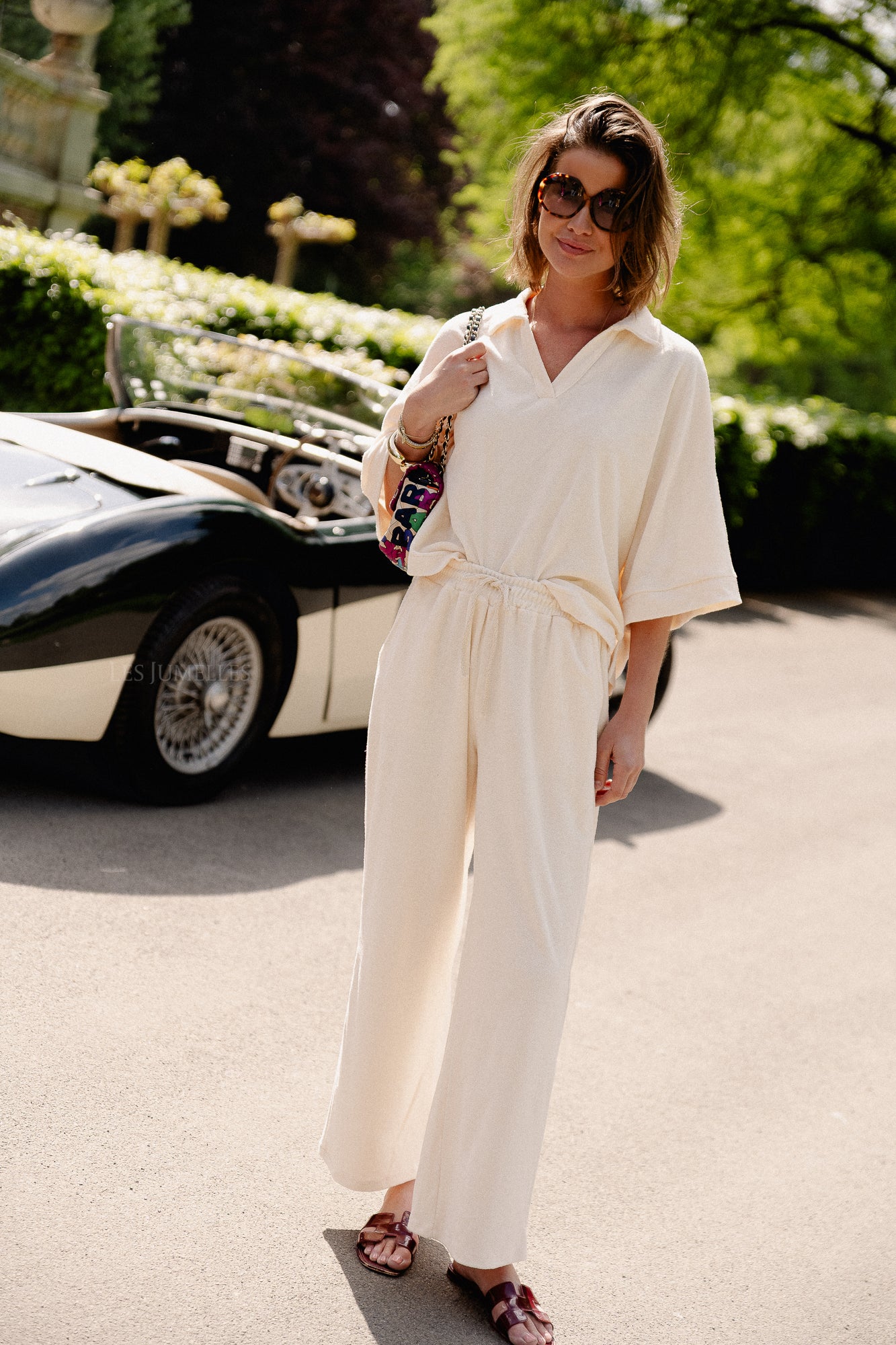 Miley terry pants cream