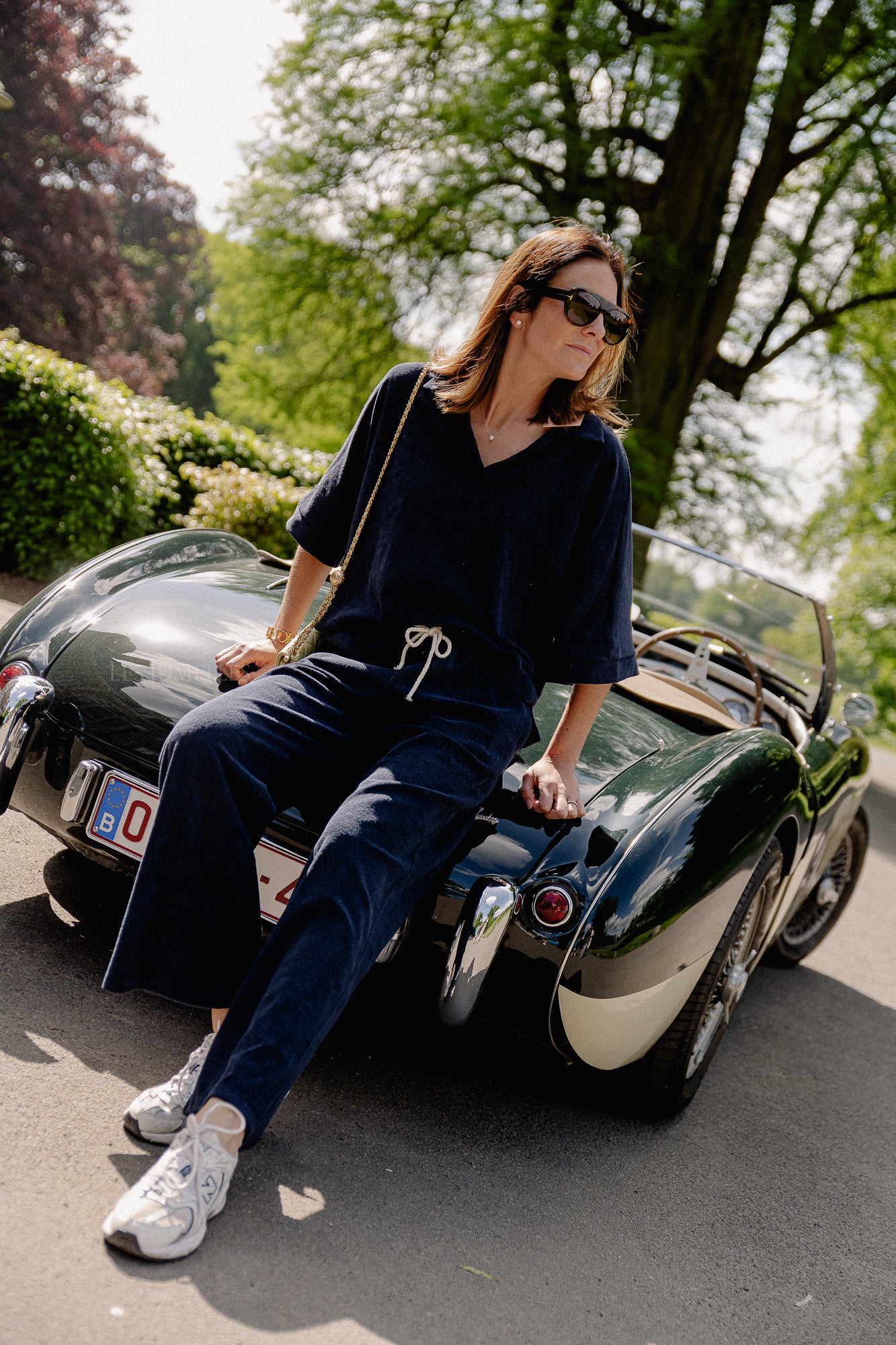 Miley terry pants navy