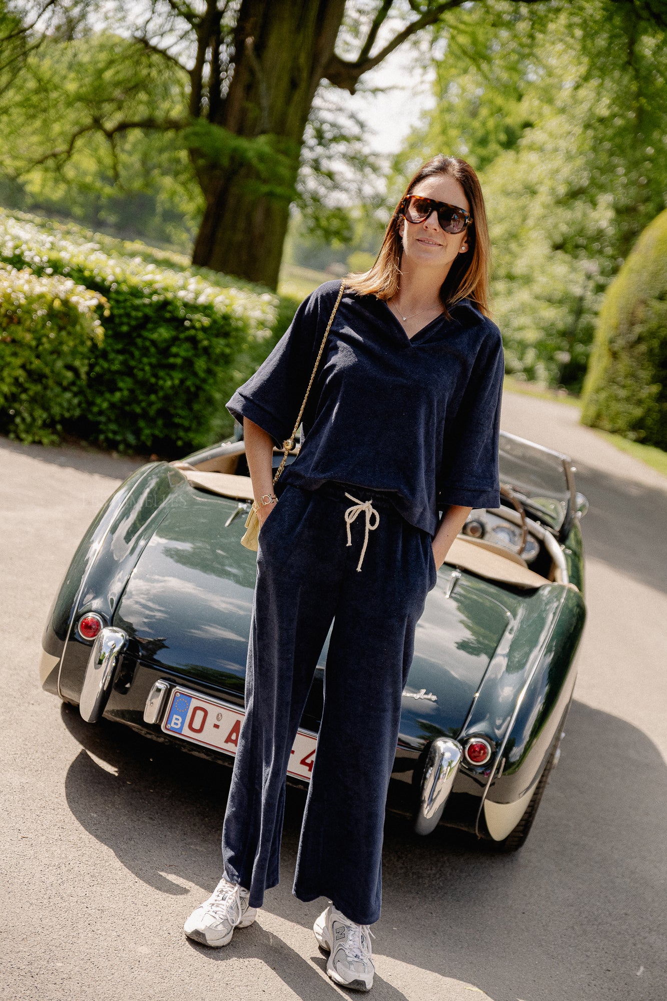 Miley terry pants navy