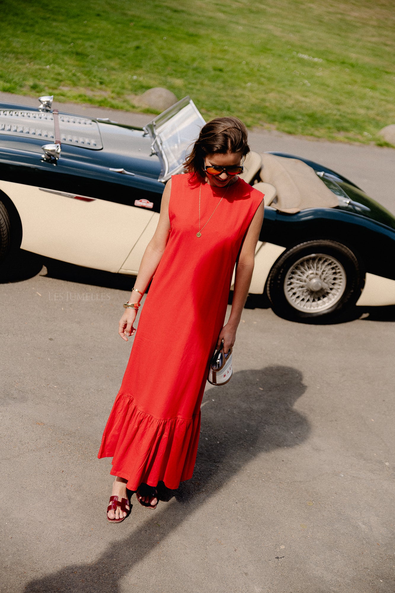 Gustave dress high risk red